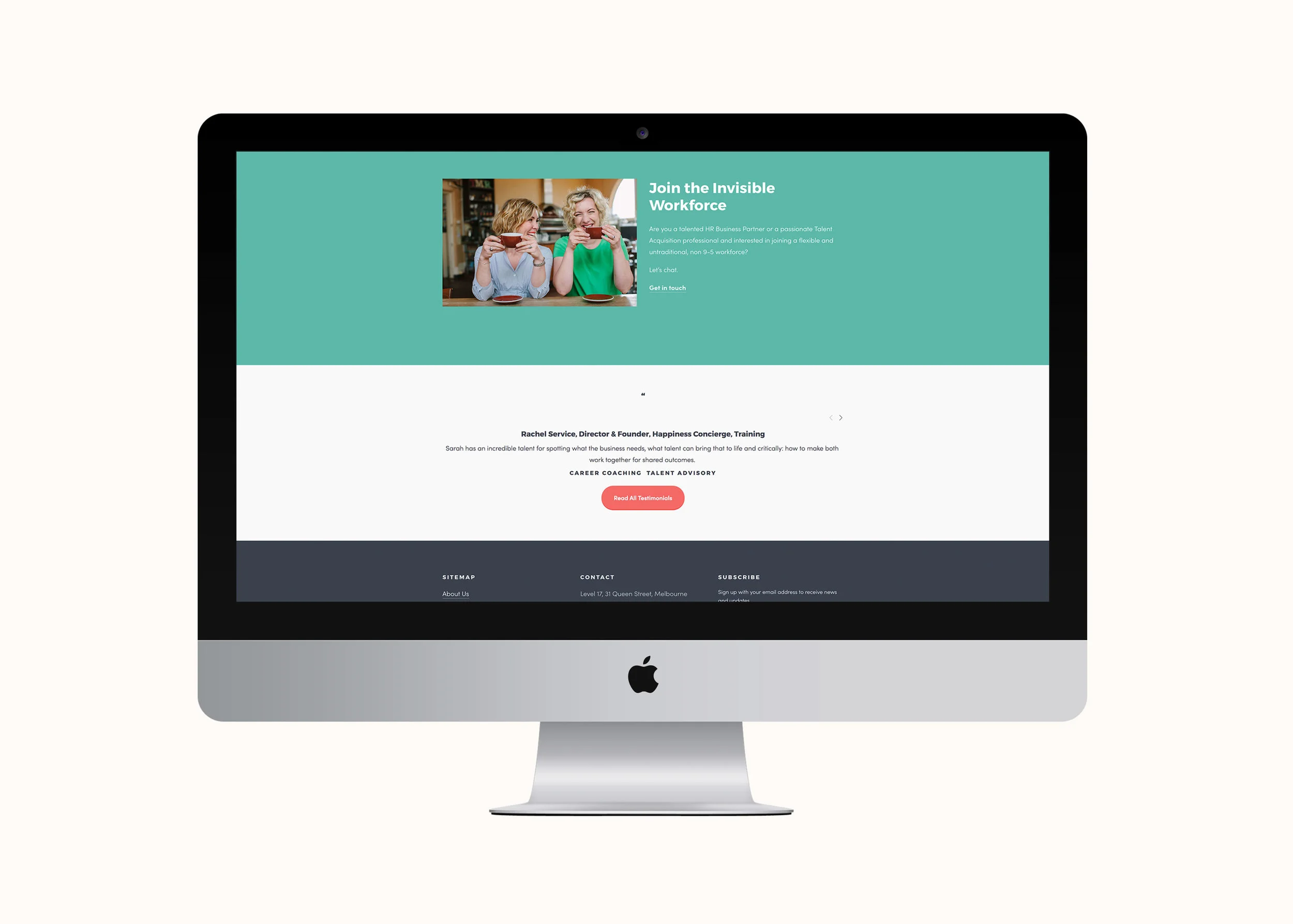 Invisible Partners website by January Made Design