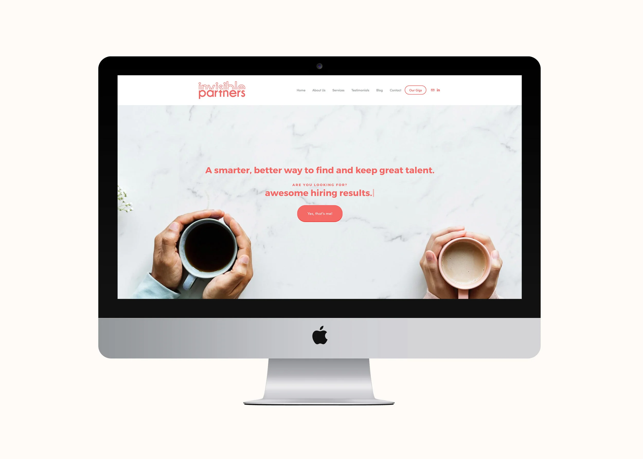 Invisible Partners website by January Made Design