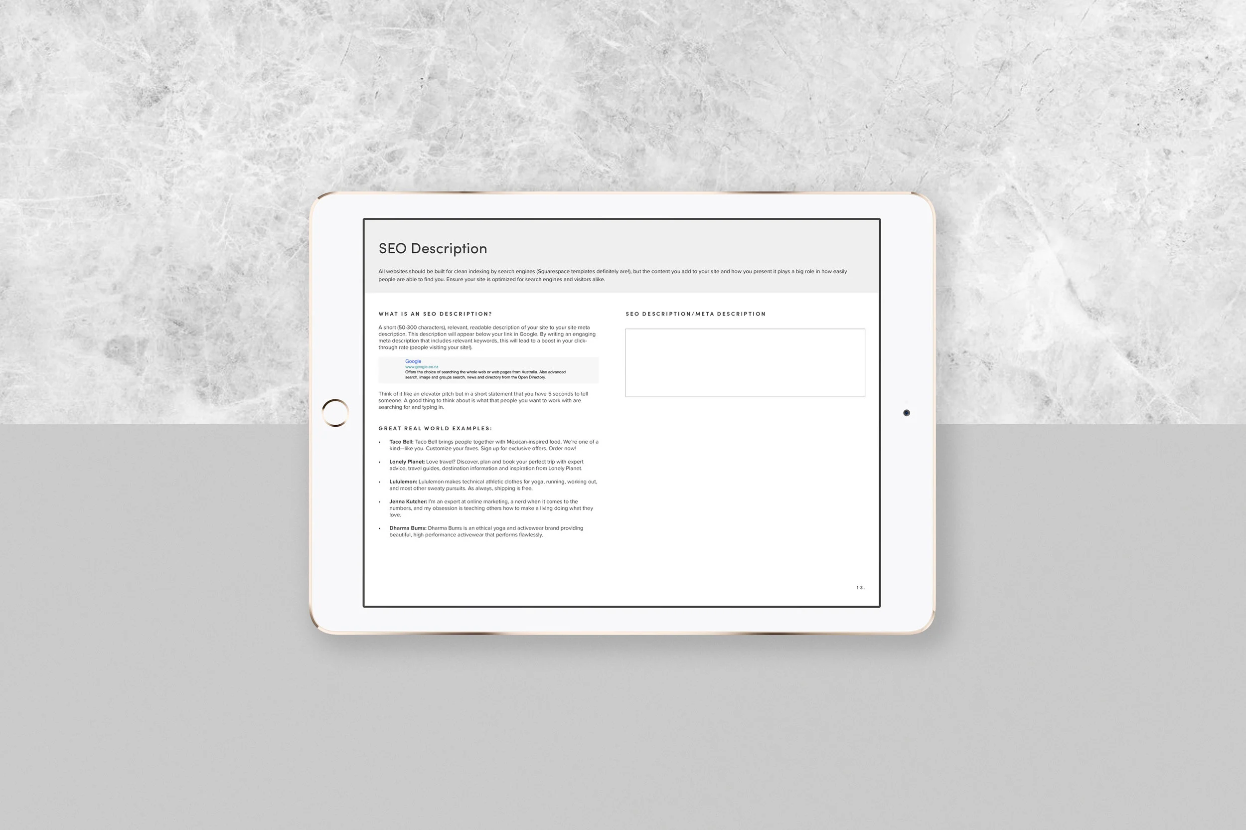 Website Content Prompt Workbook - January Made Design