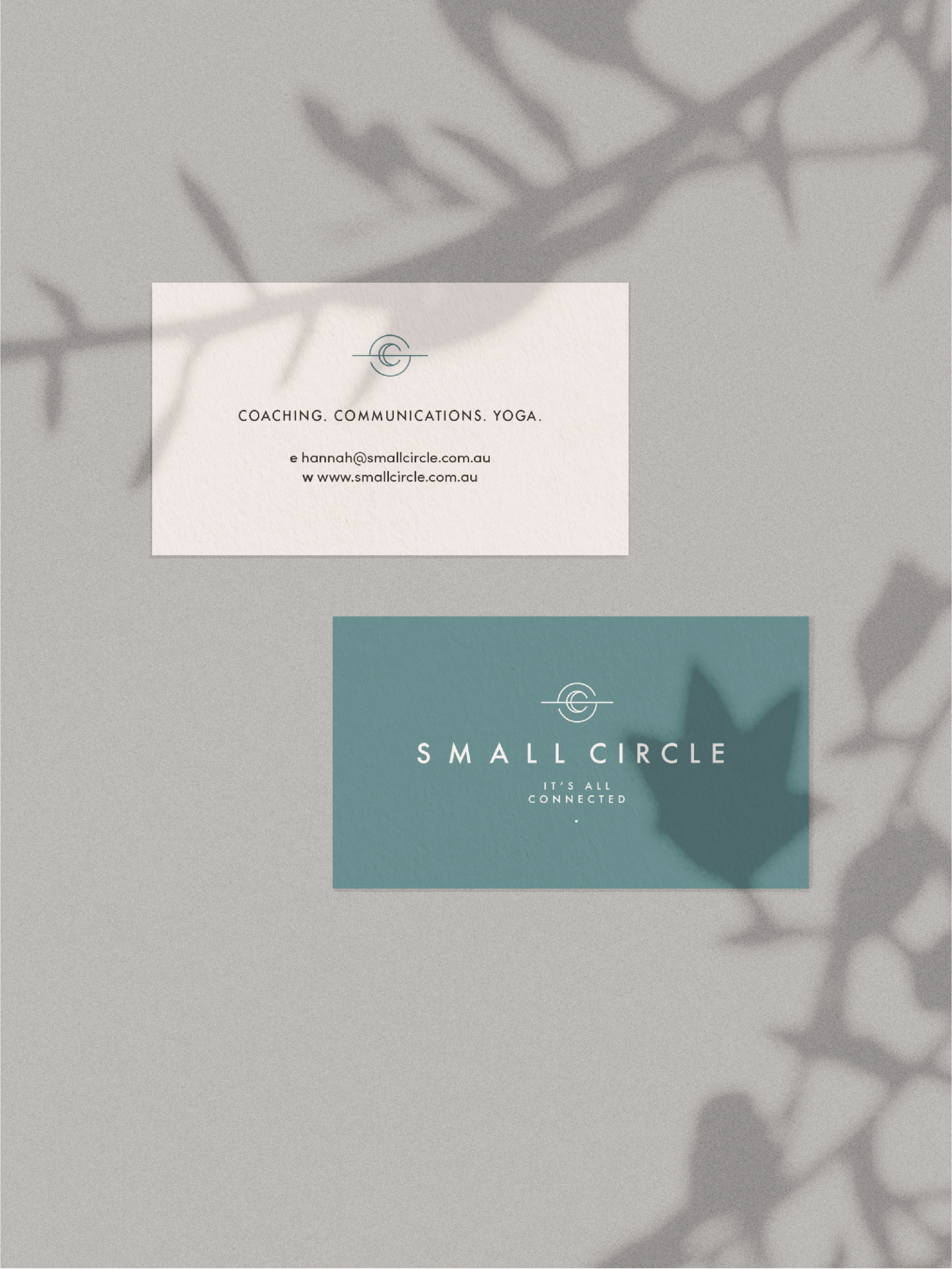 Small Circle business cards - January Made Design