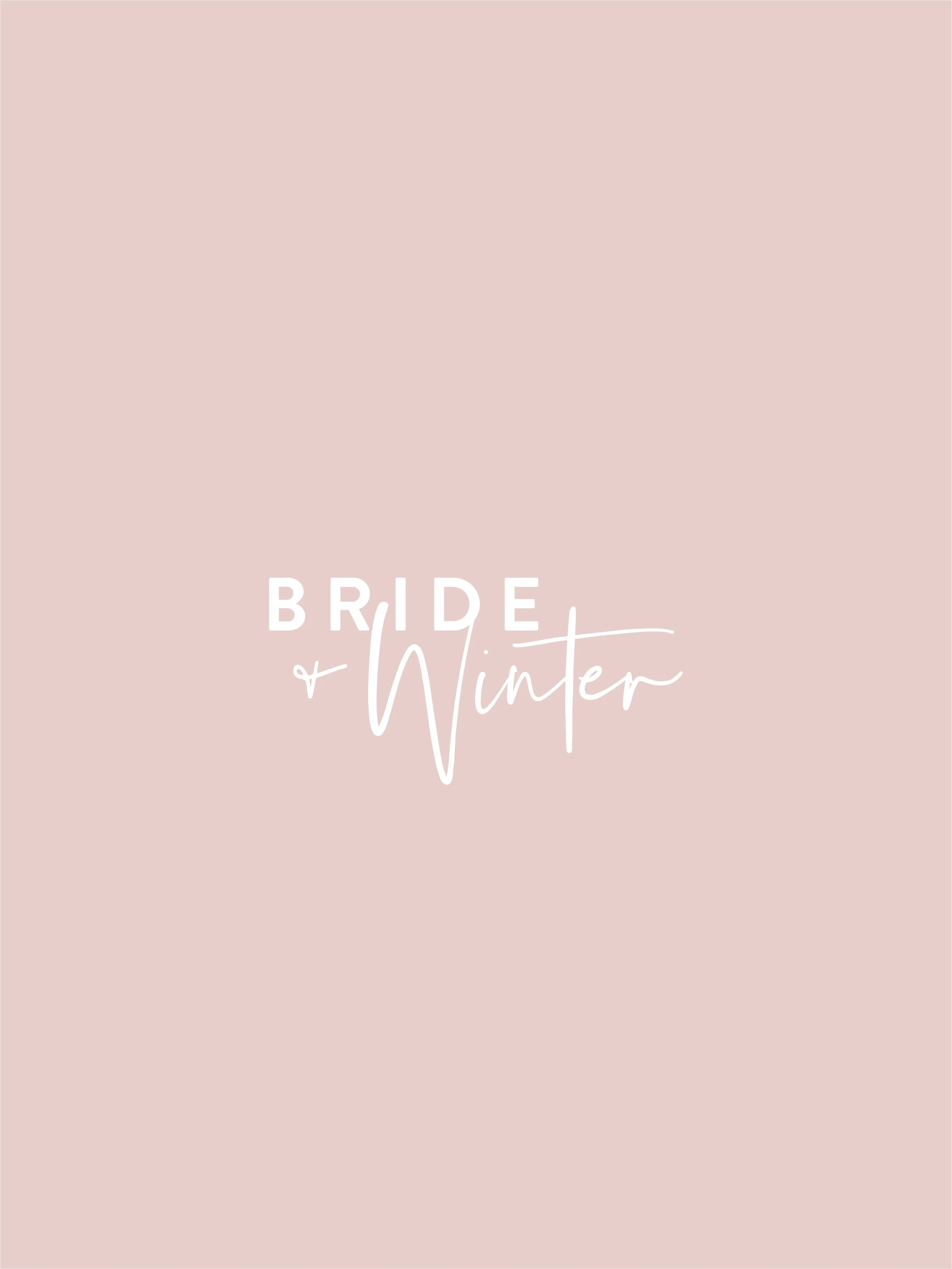 Bride &amp; Winter logo - by January Made Design