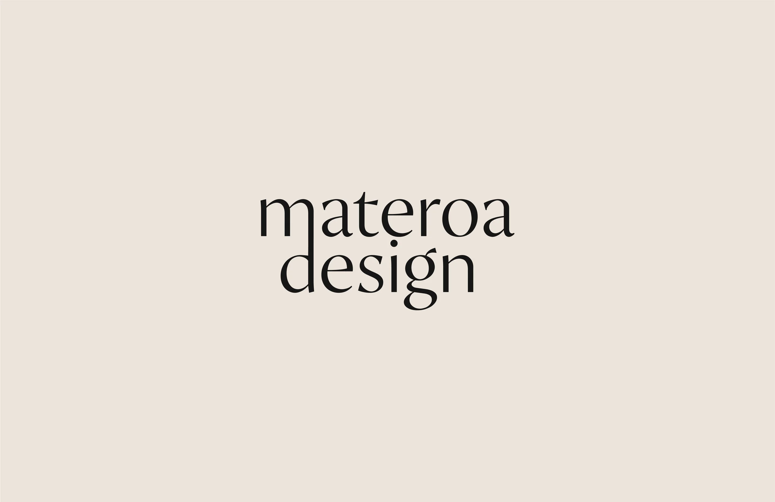 Materoa Design logo - by January Made Design