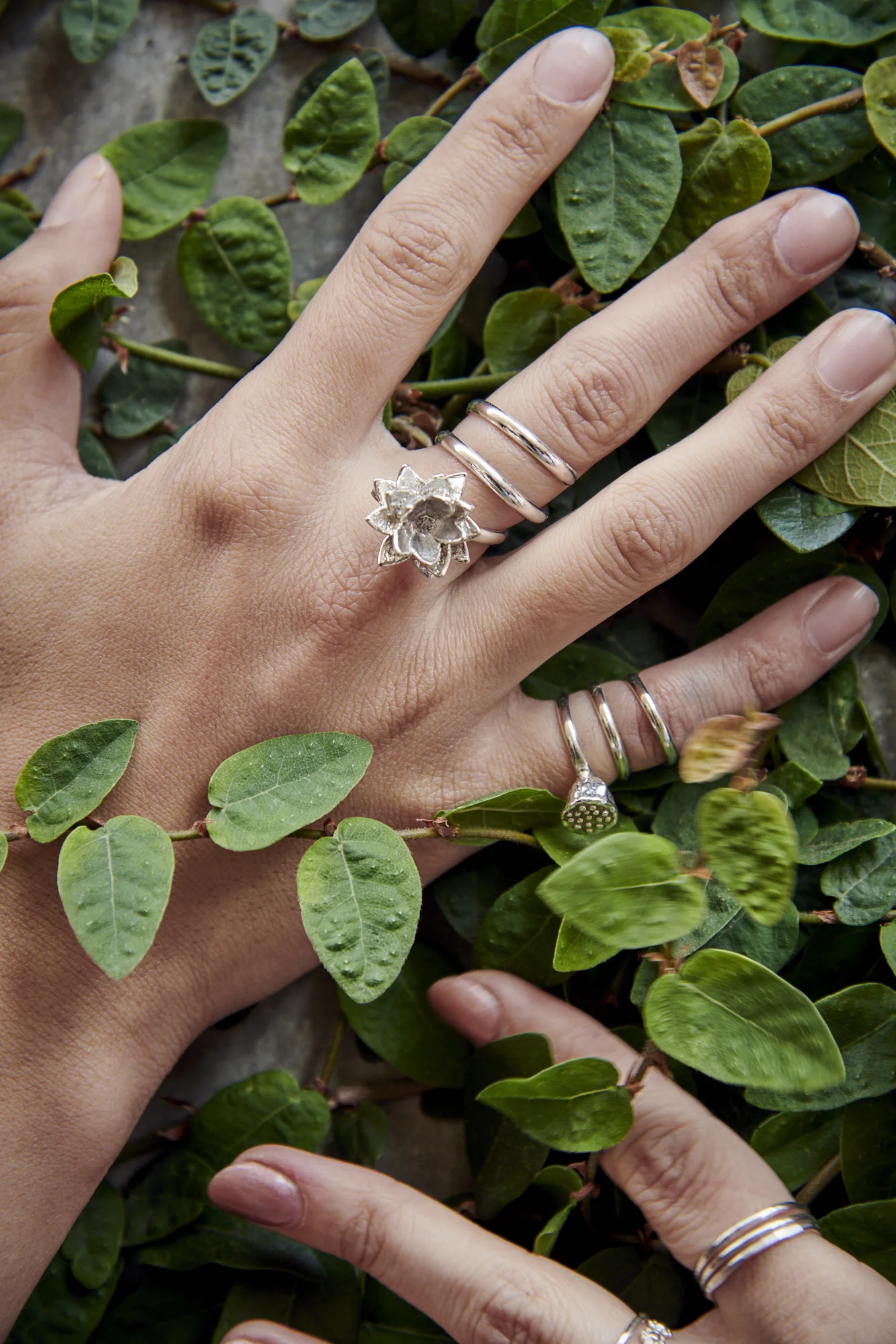 Lotus Flower Spiral Ring by Charming Little Lotus | Sterling Silver Lotus Flower Ring | Lotus Gifts | Sterling Silver Lotus Ring | Lotus Flower Ring Silver | Lotus Blossom Ring | Silver Lotus Jewelry