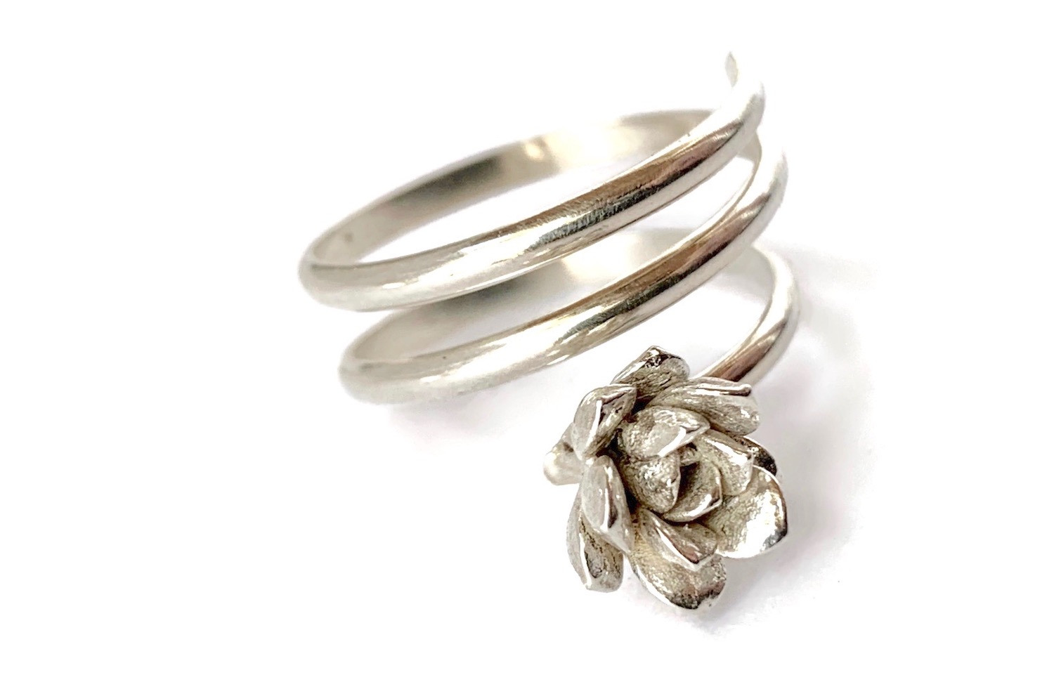 Spiral Succulent Ring by Charming Little Lotus
