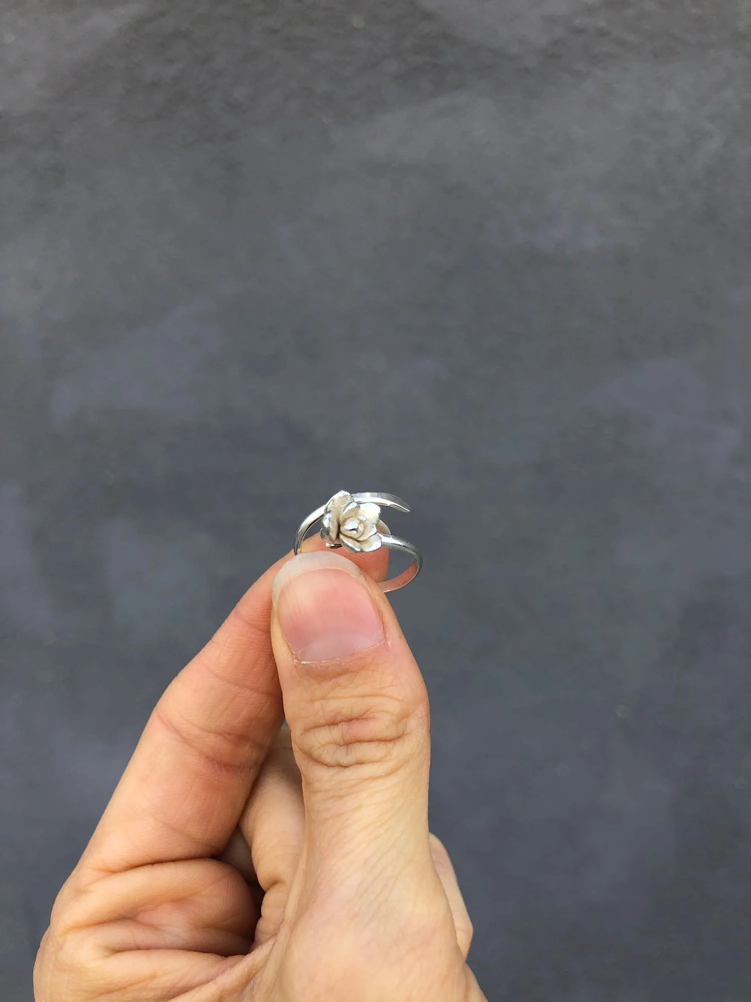 Sterling Silver Succulent Ring by Charming Little Lotus