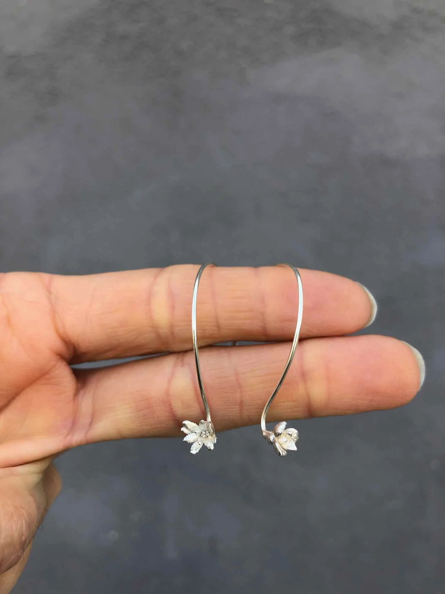 Succulent Hoop Earrings by Charming Little Lotus