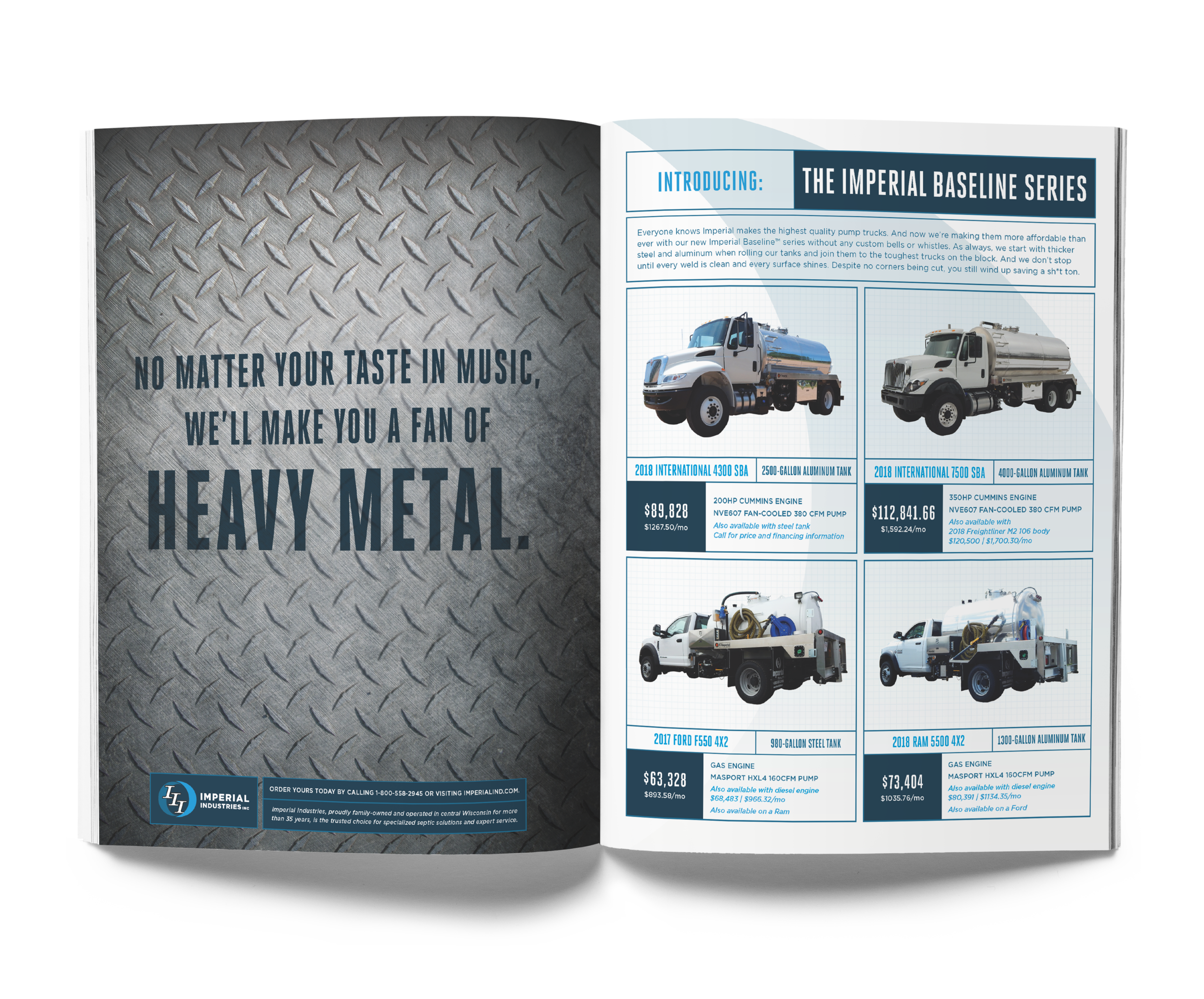 Baseline Series Introductory Ad Spread Design
