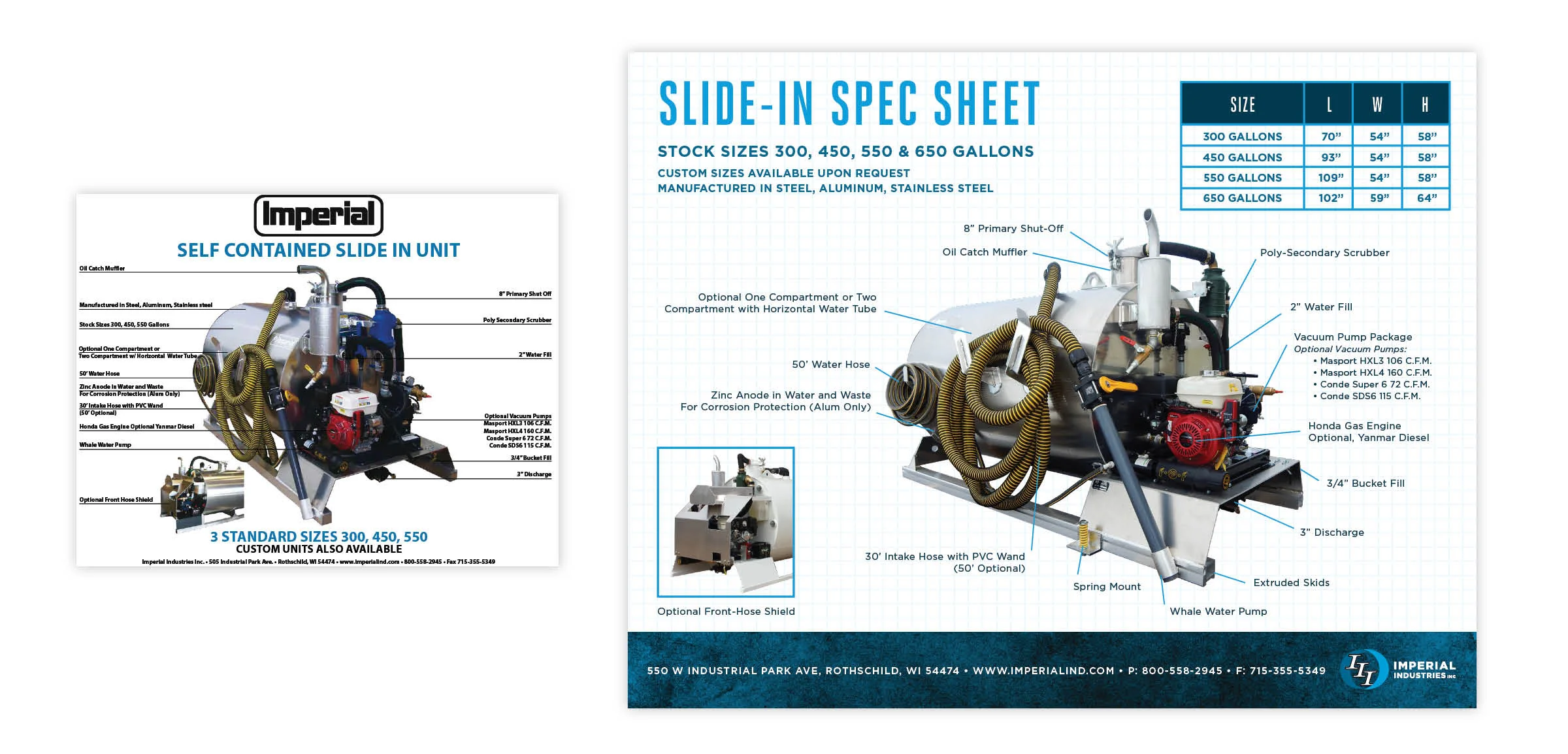 Slide-In Unit Spec Sheet: Before & After