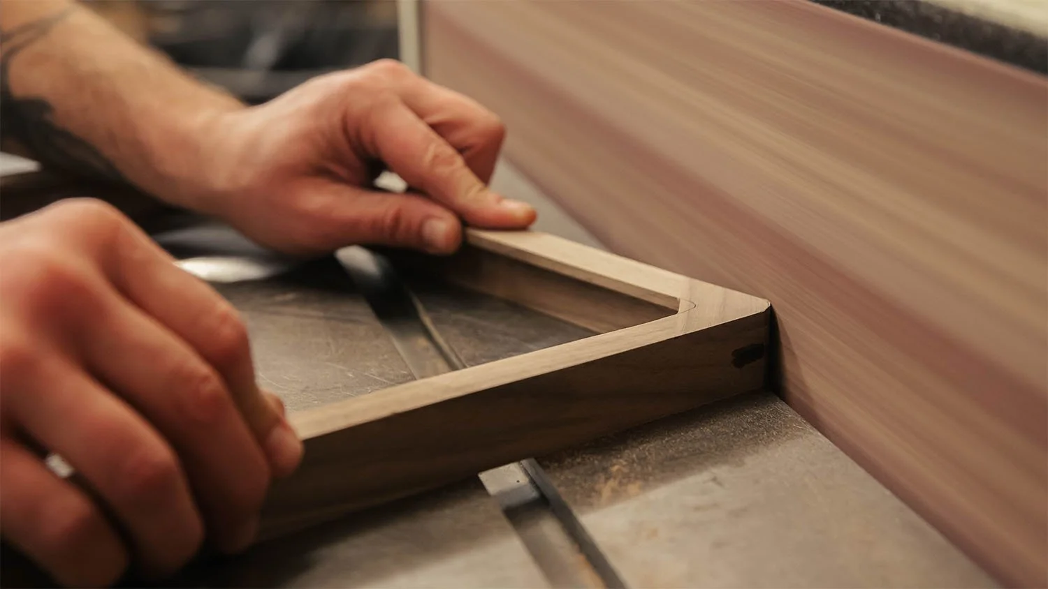 Getting that rounded corner just right.