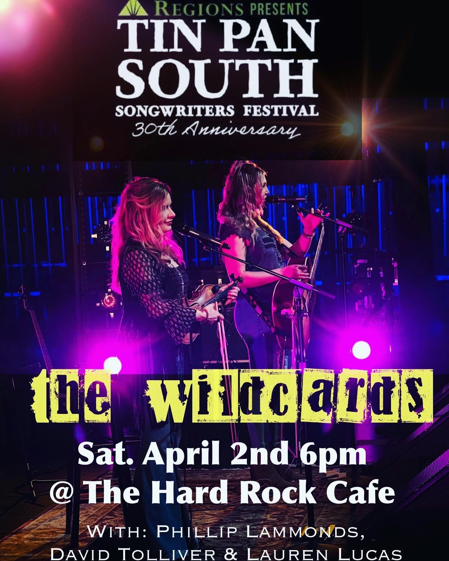 @playthewildcards T͙A͙K͙E͙ @tinpansouth next weekend🤩🤠 #letsgo &bull;
&bull;
&bull;
@laurenlucasinsta @philliplammondsmusic @davidtollivermusic @hrcnashville