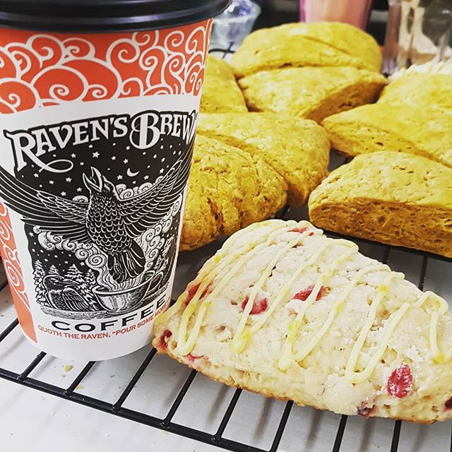 Picture says it all! And its right here in cordova ! 
#scones #tlcbakery #ravensbrewcoffee #morningdoneright #yum