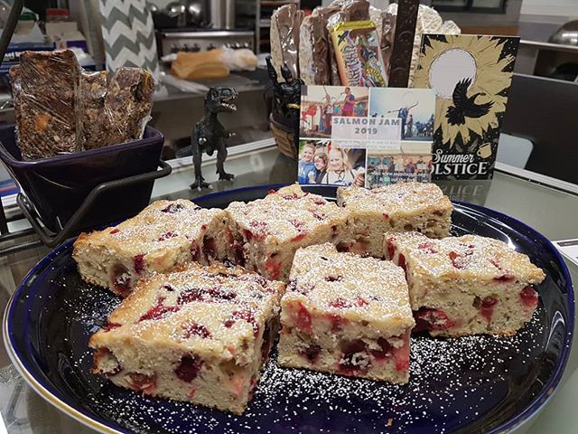 Good morning, Cordova! We have delicious, moist Cranberry Coffee Cake. Goes great with your favorite Raven's Brew coffee! #coffeecake #cranberry #pecan #ravensbrewcoffee #cranberrycoffeecake