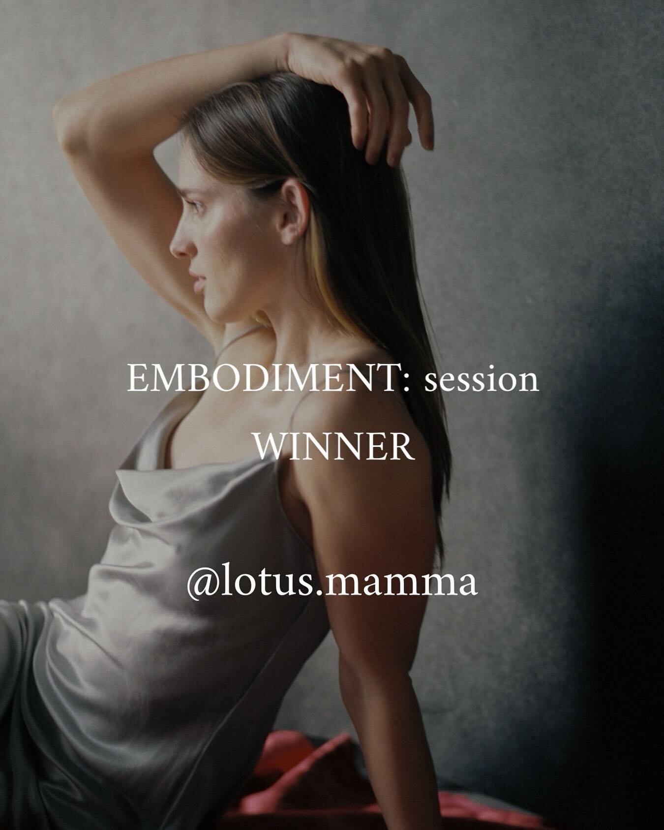 WINNER ANNOUNCED ✨🌙 

Congratulations @lotus.mamma 🤍 

I&rsquo;m so excited to work with you! Please message me and we can make alll the plans! 

I&rsquo;m offering $150 off Embodiment Sessions through the month of April and friend and group pricin