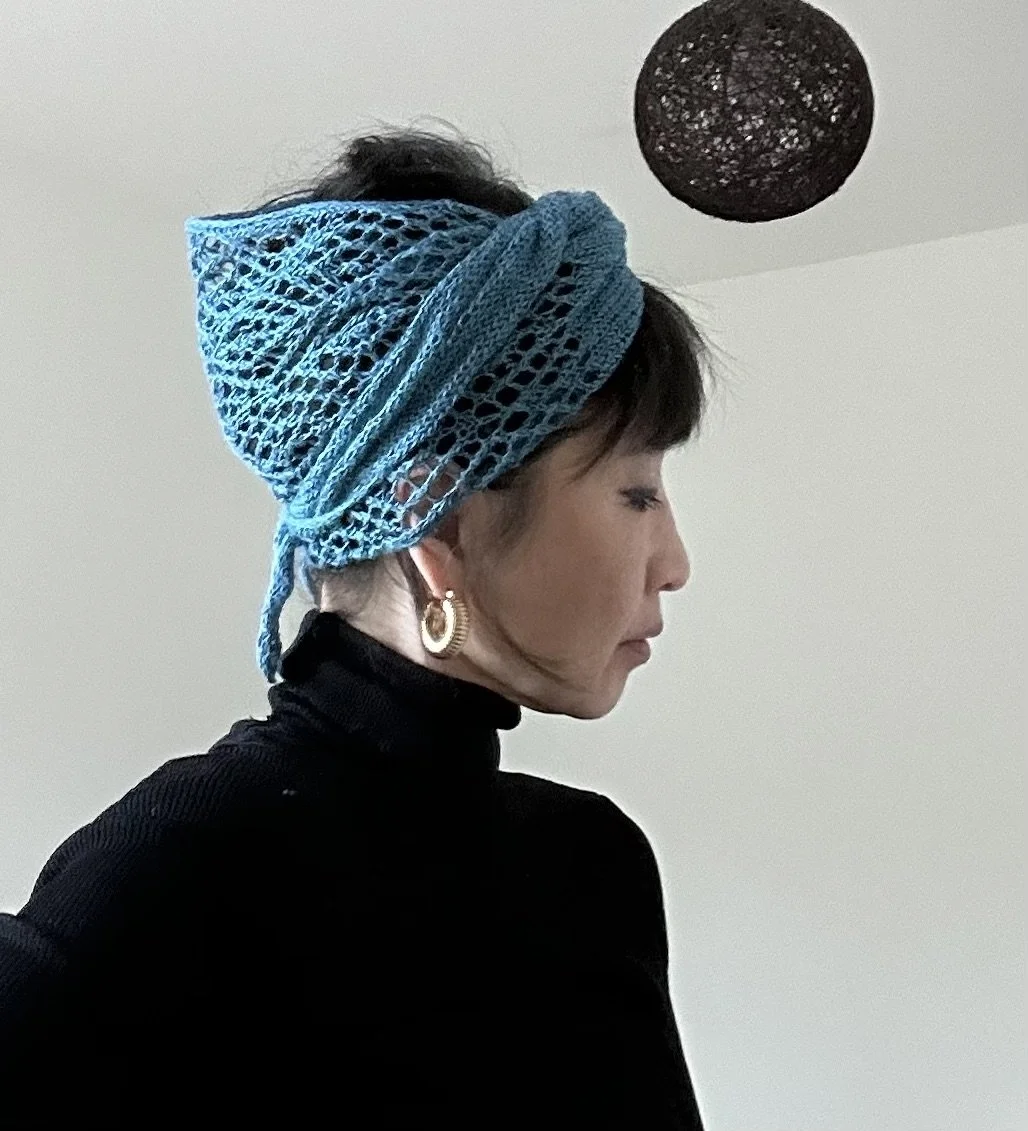 A New Pattern: Rhodes, the head scarf.
