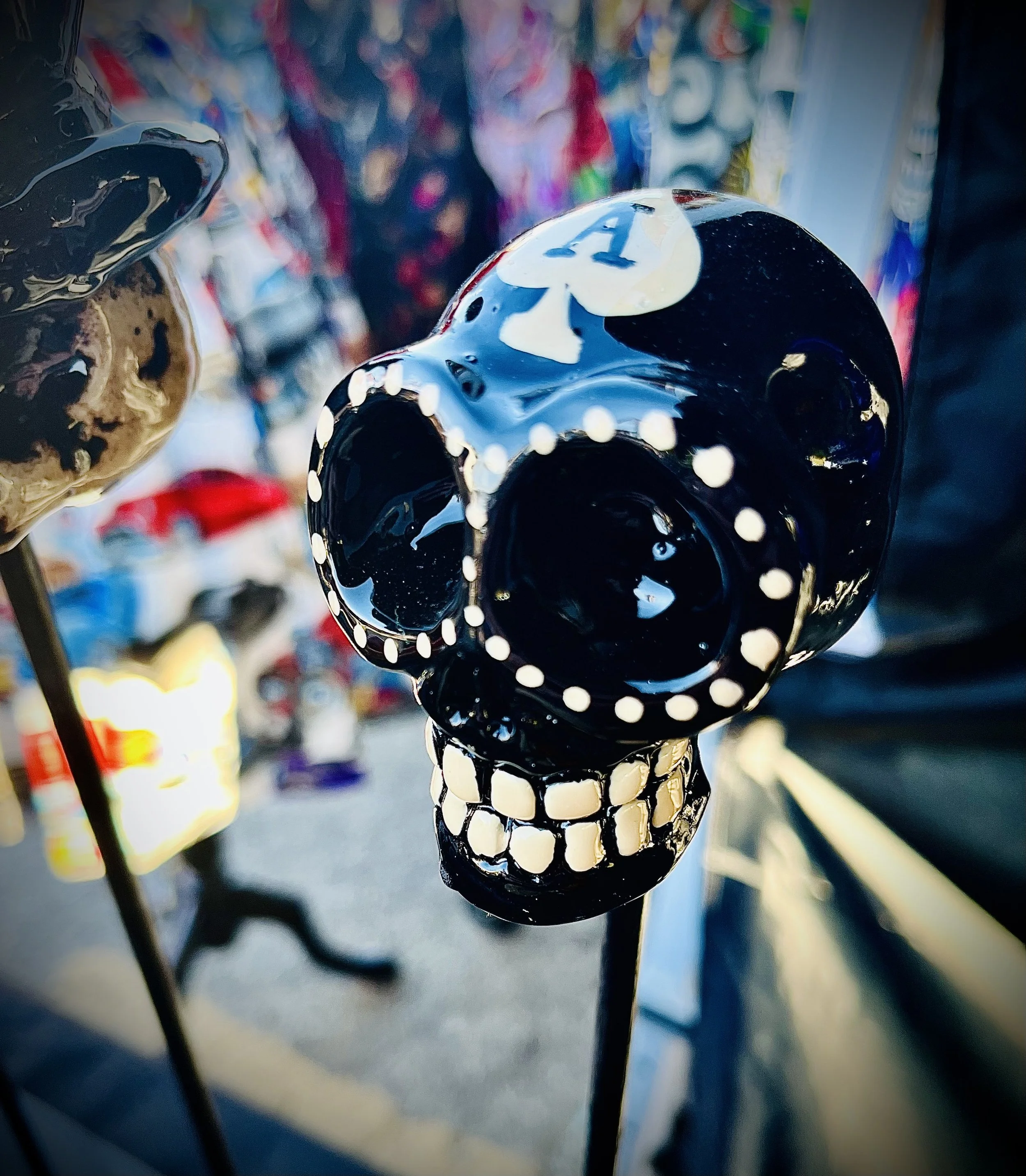Sugar Skull - Black & Ace of Spades