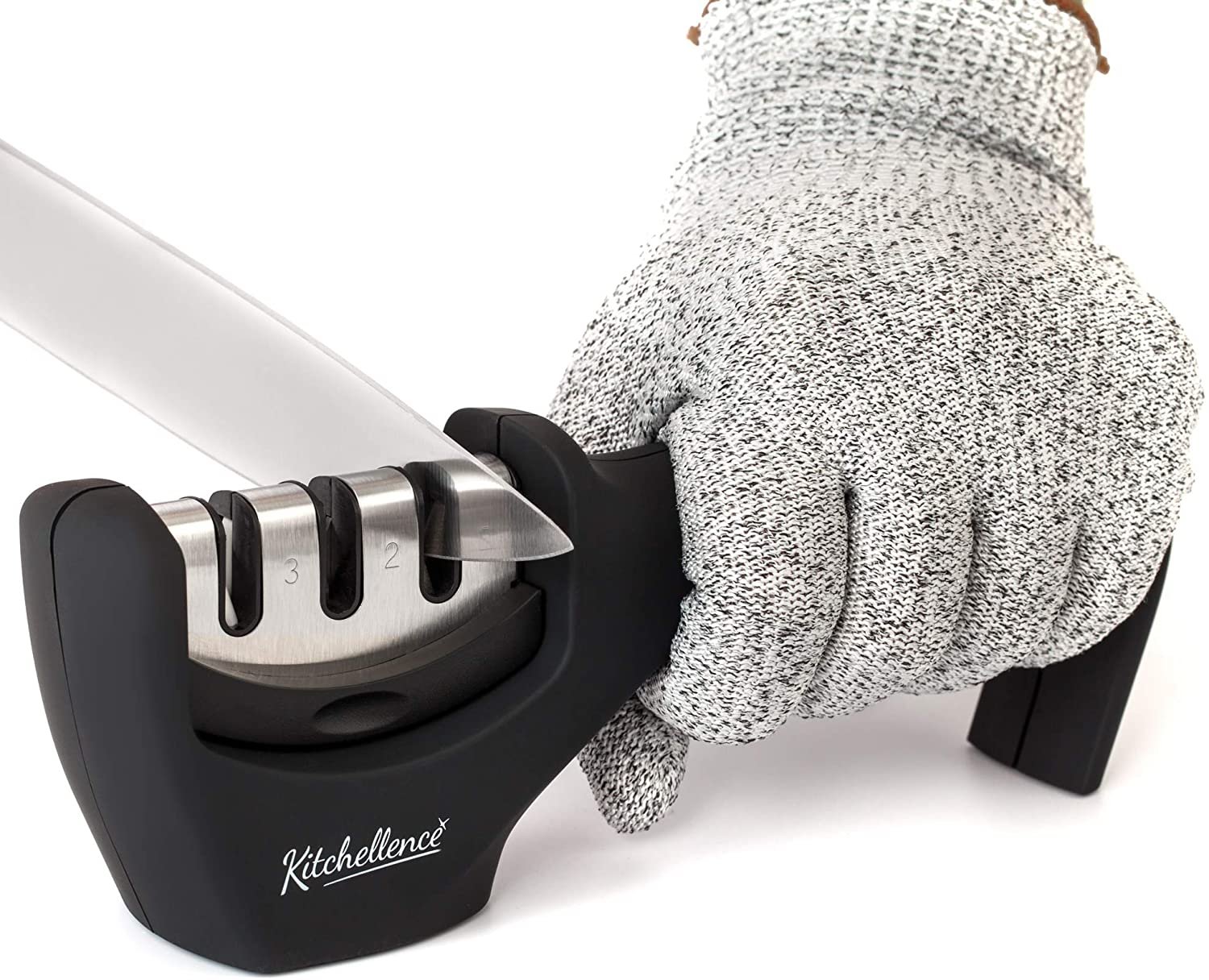 Knife Sharpener + Glove