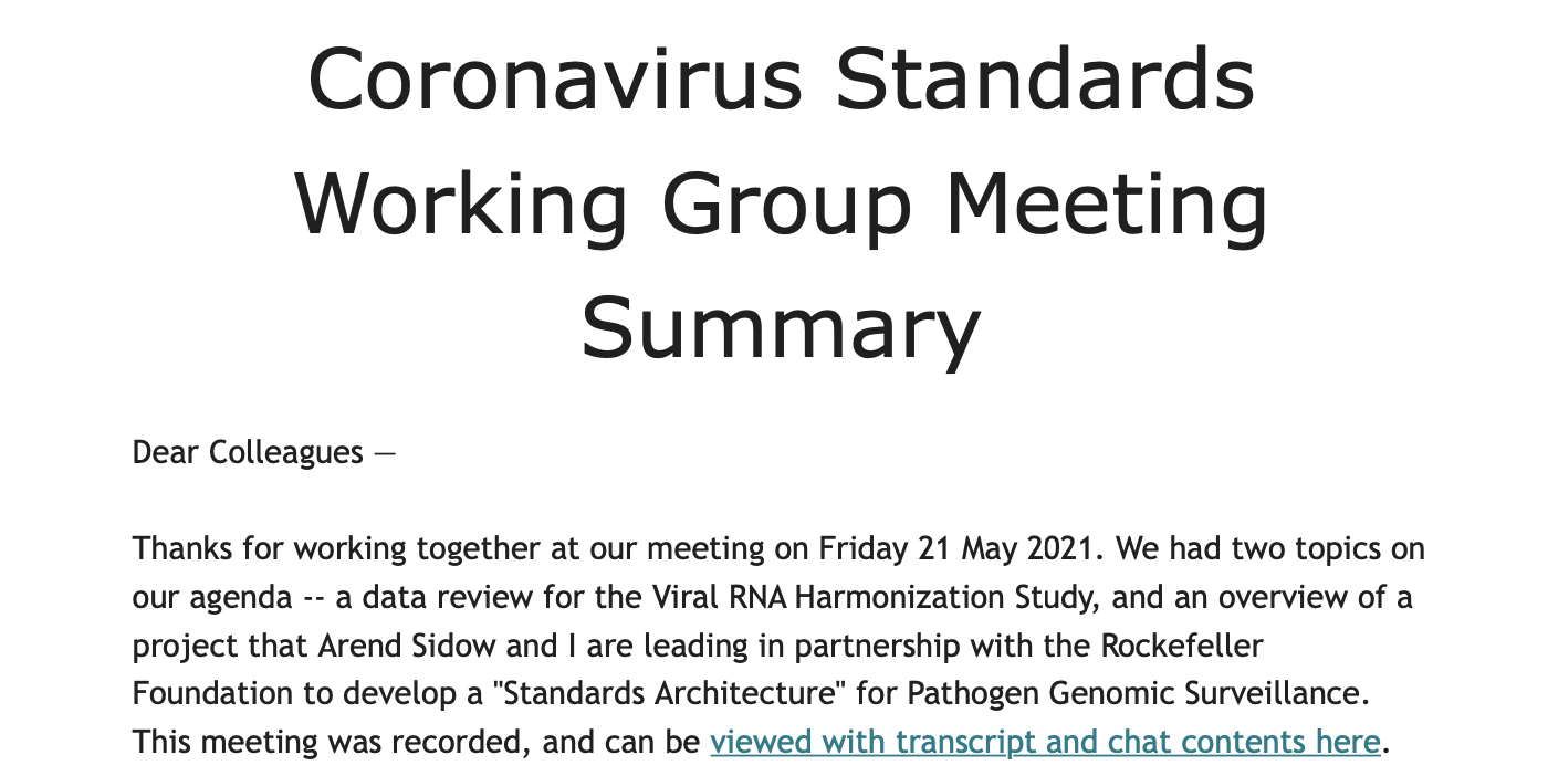 Cswg Meeting Summary 21 May 21