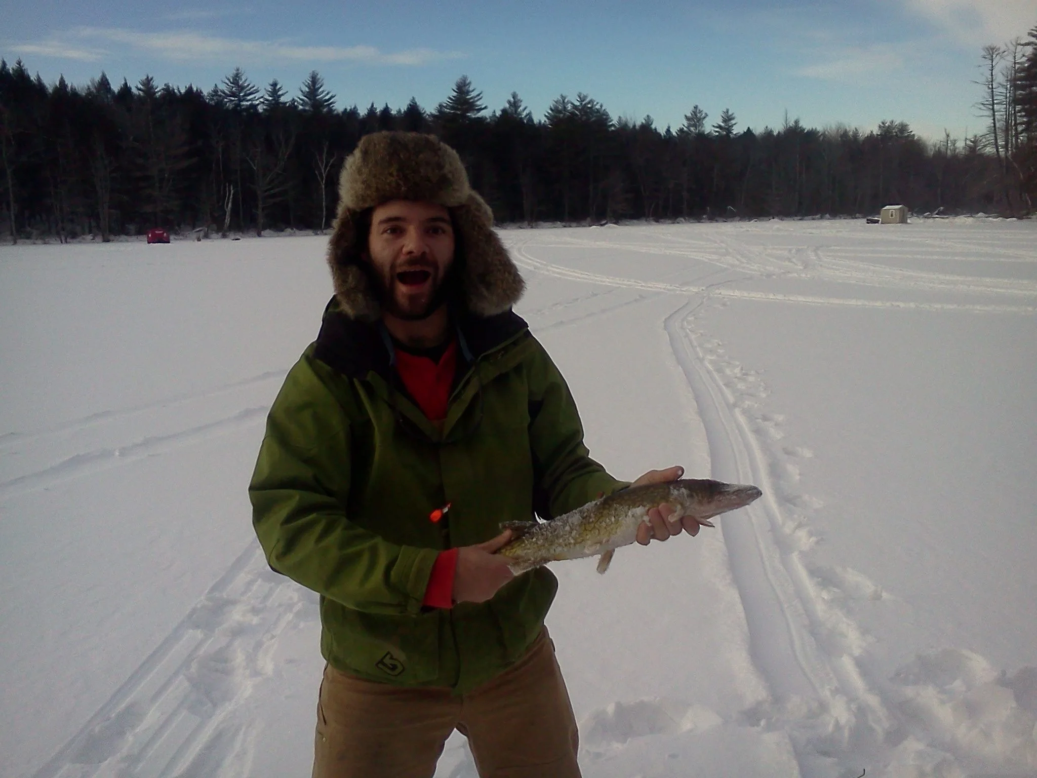 Zach with a nice pickerel.