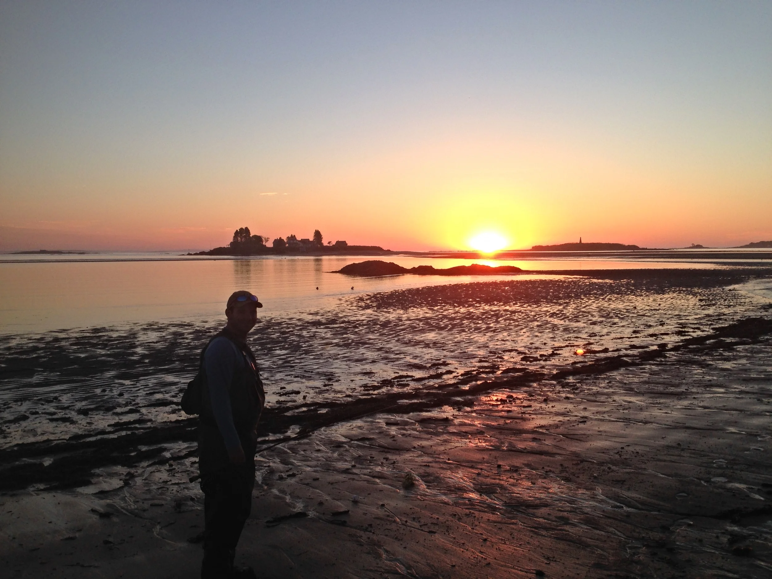 Sunrise on the coast of Maine.