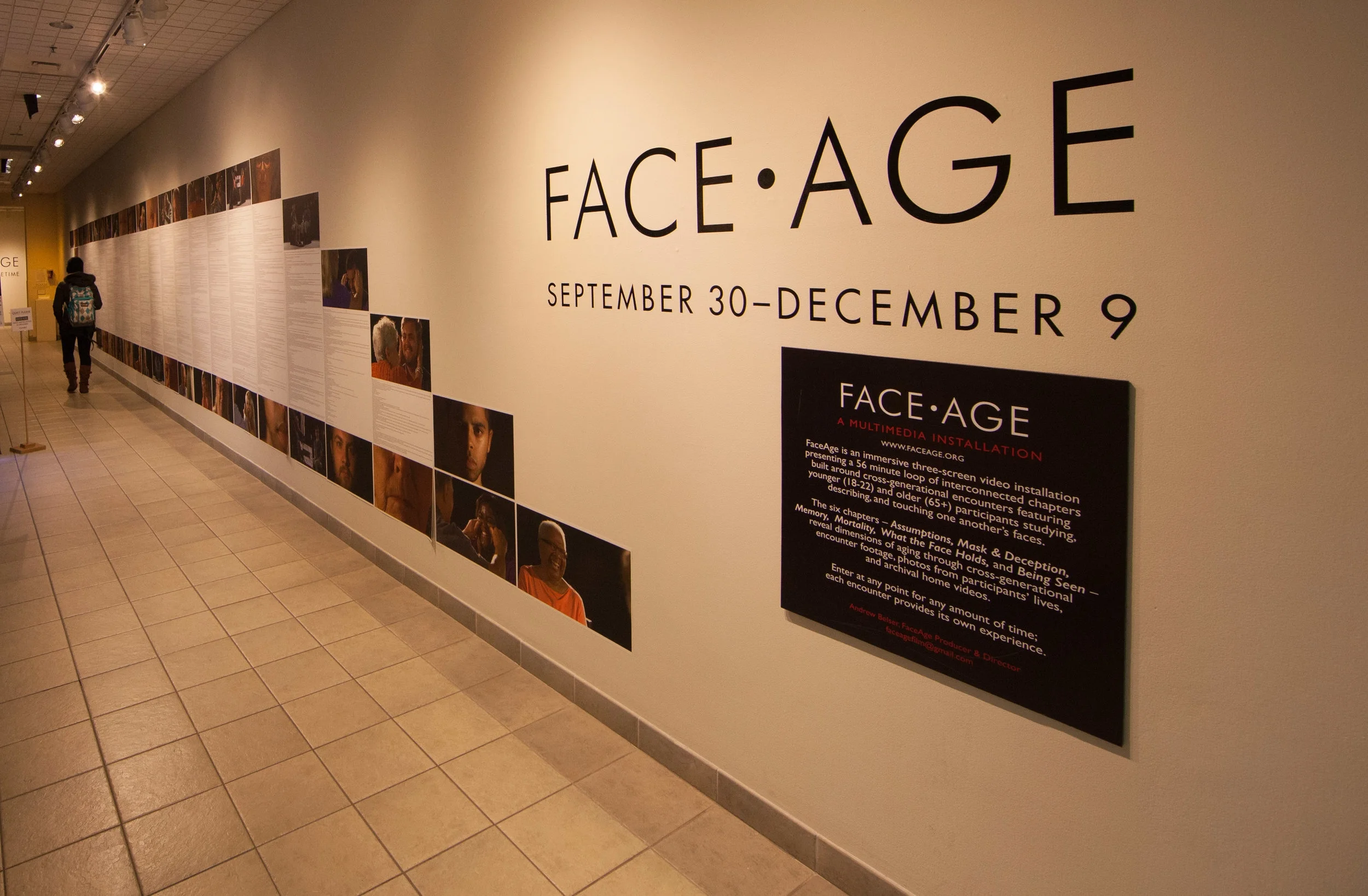 the entire FaceAge transcript is part of the exhibition