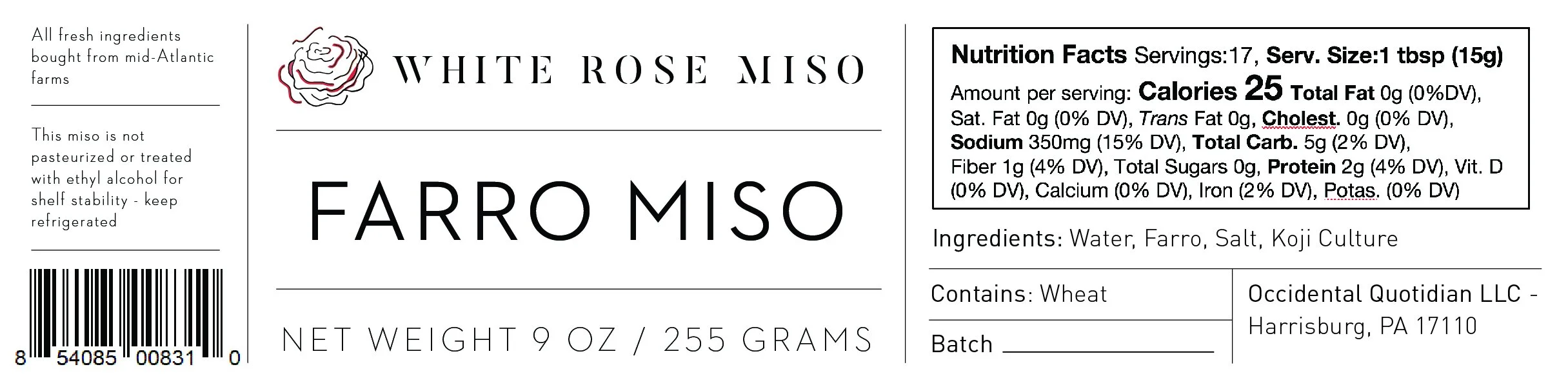 White Rose Miso_9 OZ_LONG_Farro Miso.jpg