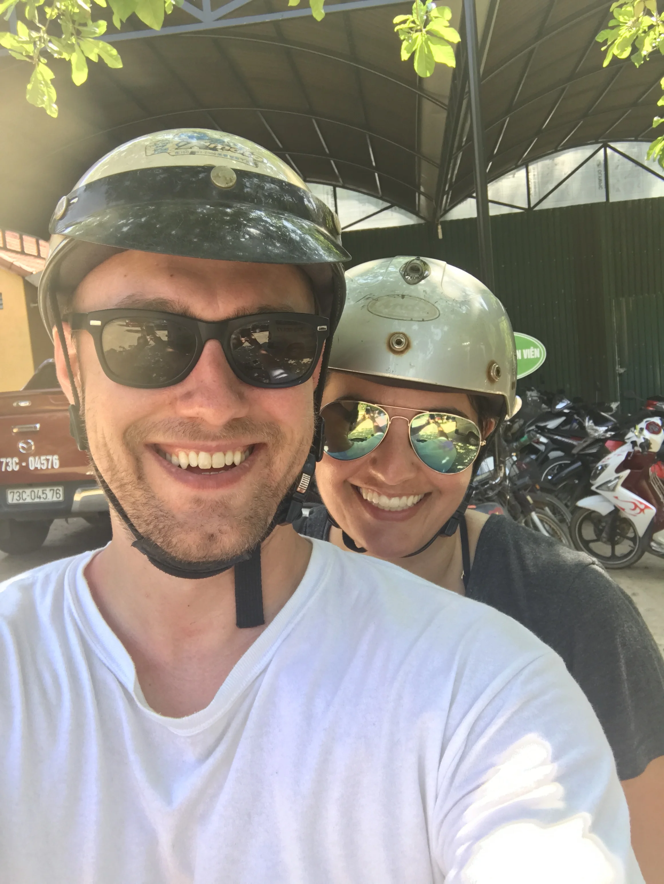 Teaching Ourselves To Ride A Motorcycle While In Phong Nha, Vietnam