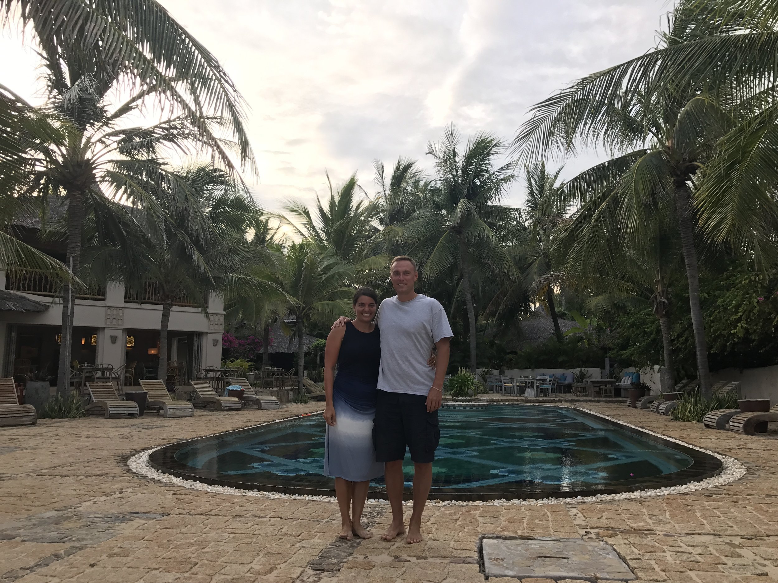 The pool area of our Mui Ne resort