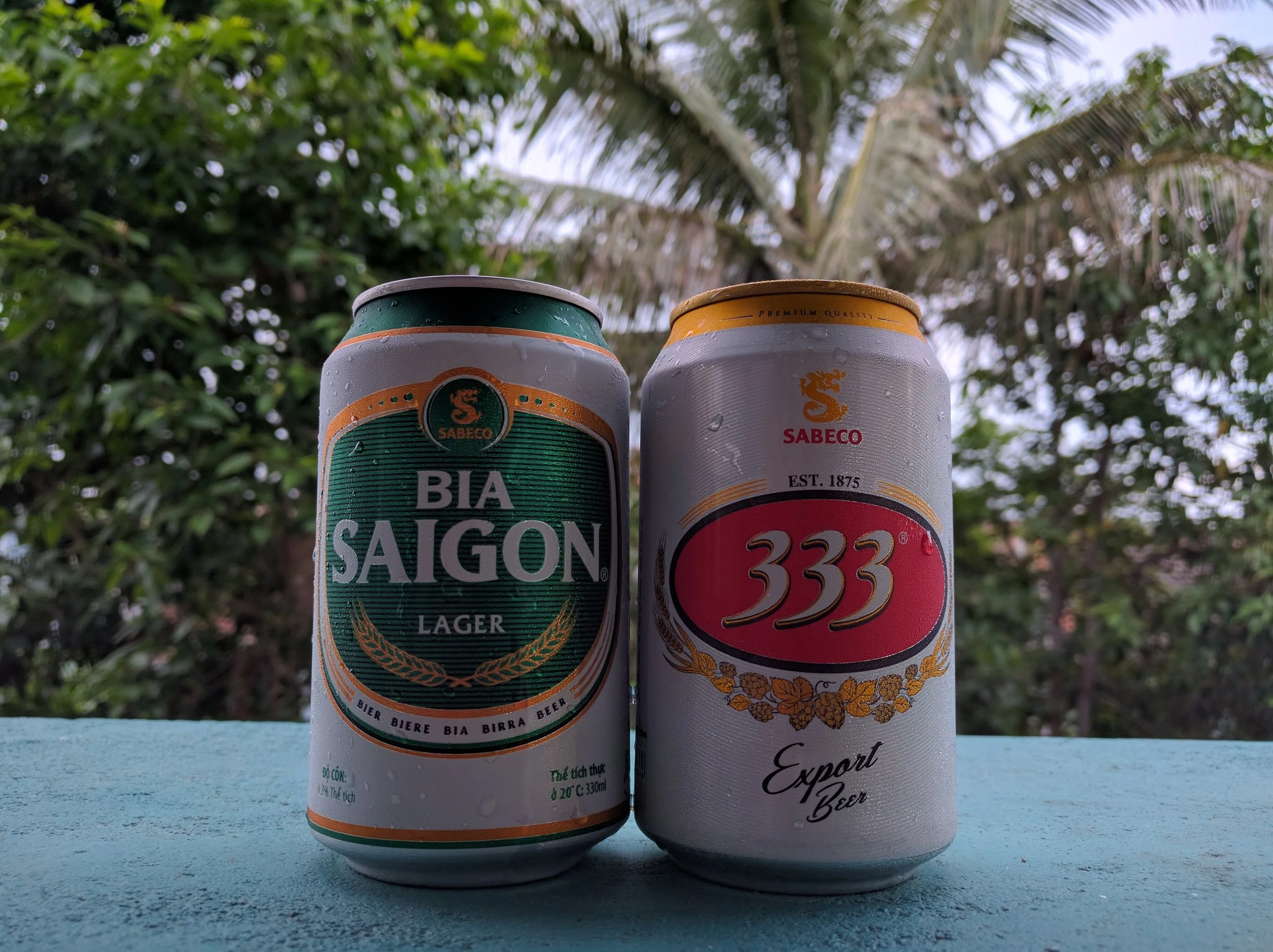 Two of Vietnam's more popular beers