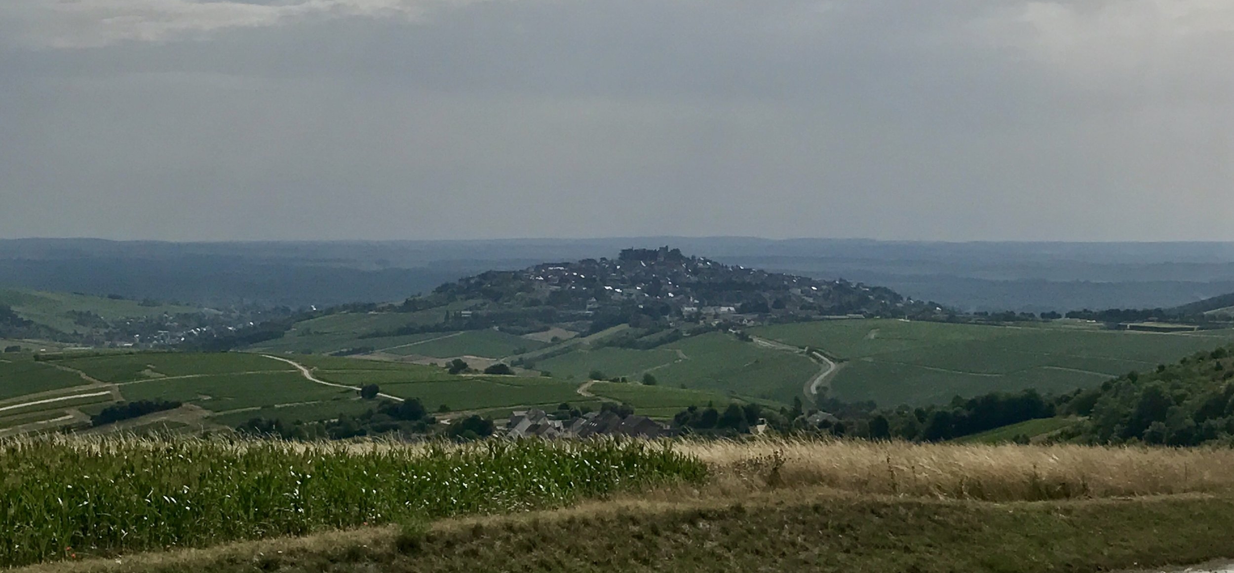 Looking across the valley at Sancerre