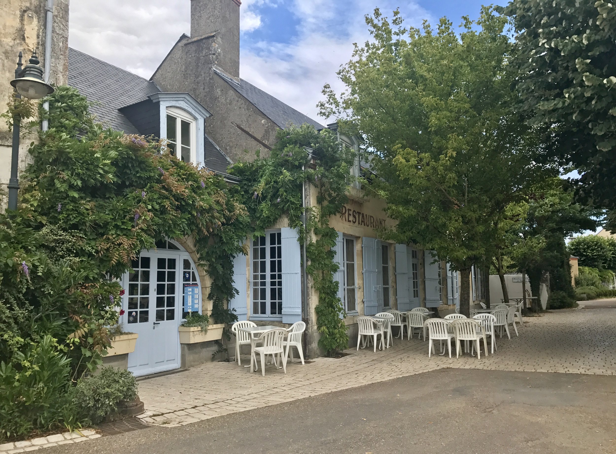 La Marine restaurant in Combleux, the location of our Airbnb
