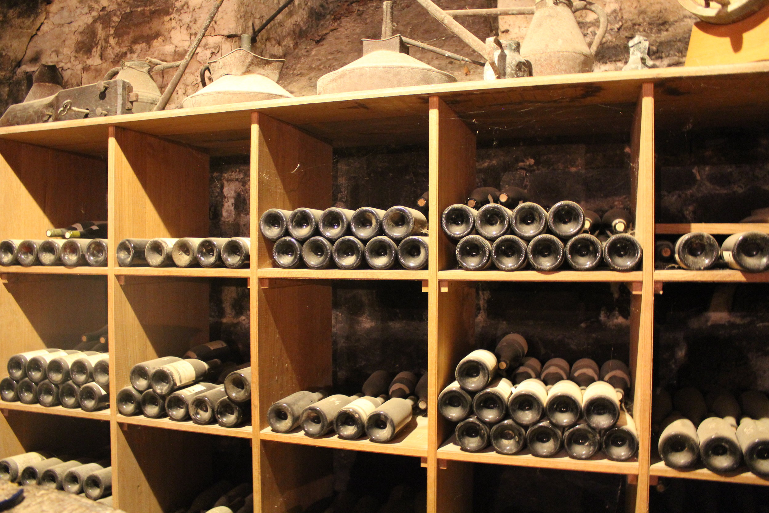 Bottle collection at Domaine Joilet