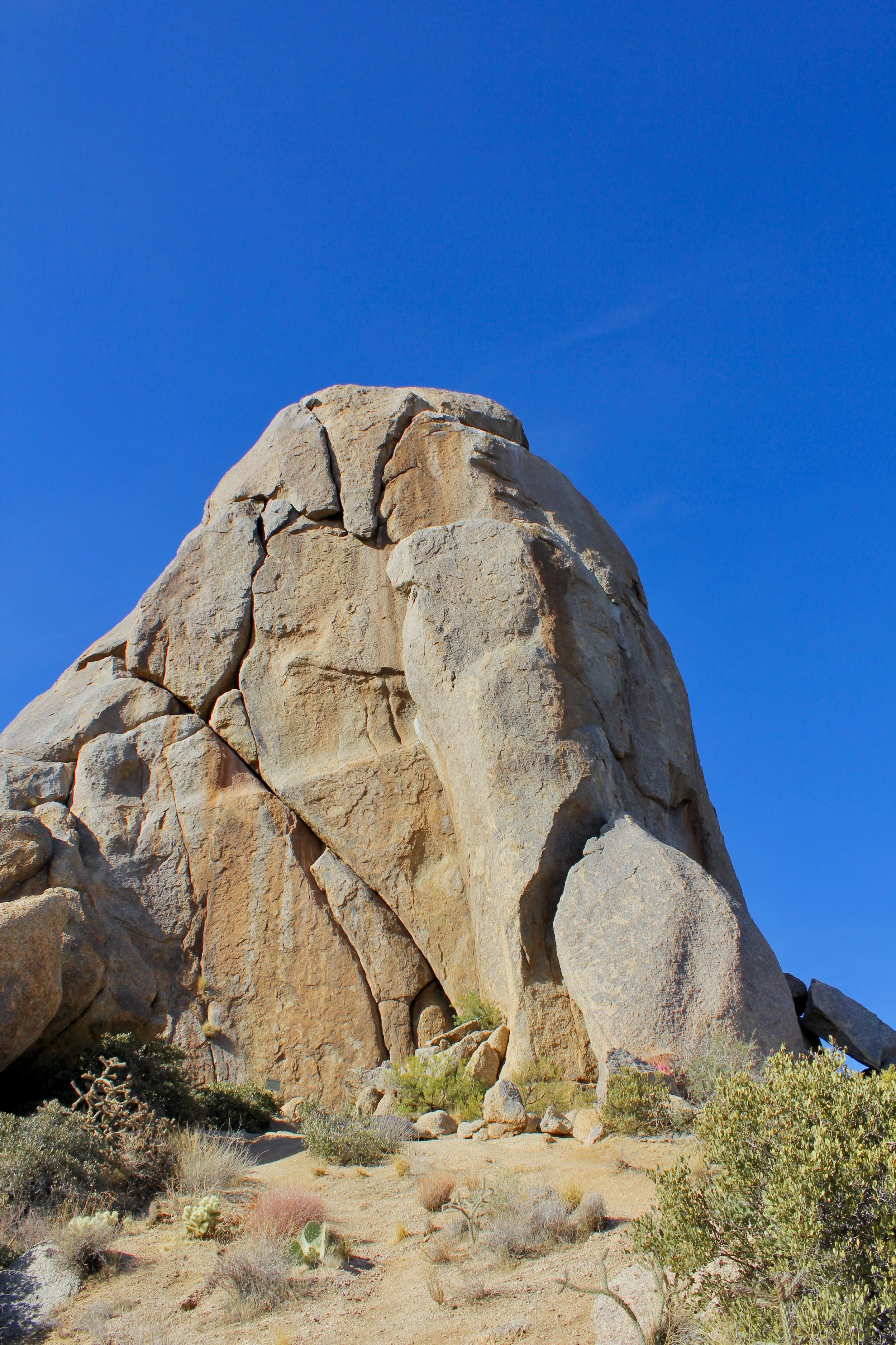 Hiking Through Granite Boulders At Tom's Thumb In North Scottsdale, Arizona