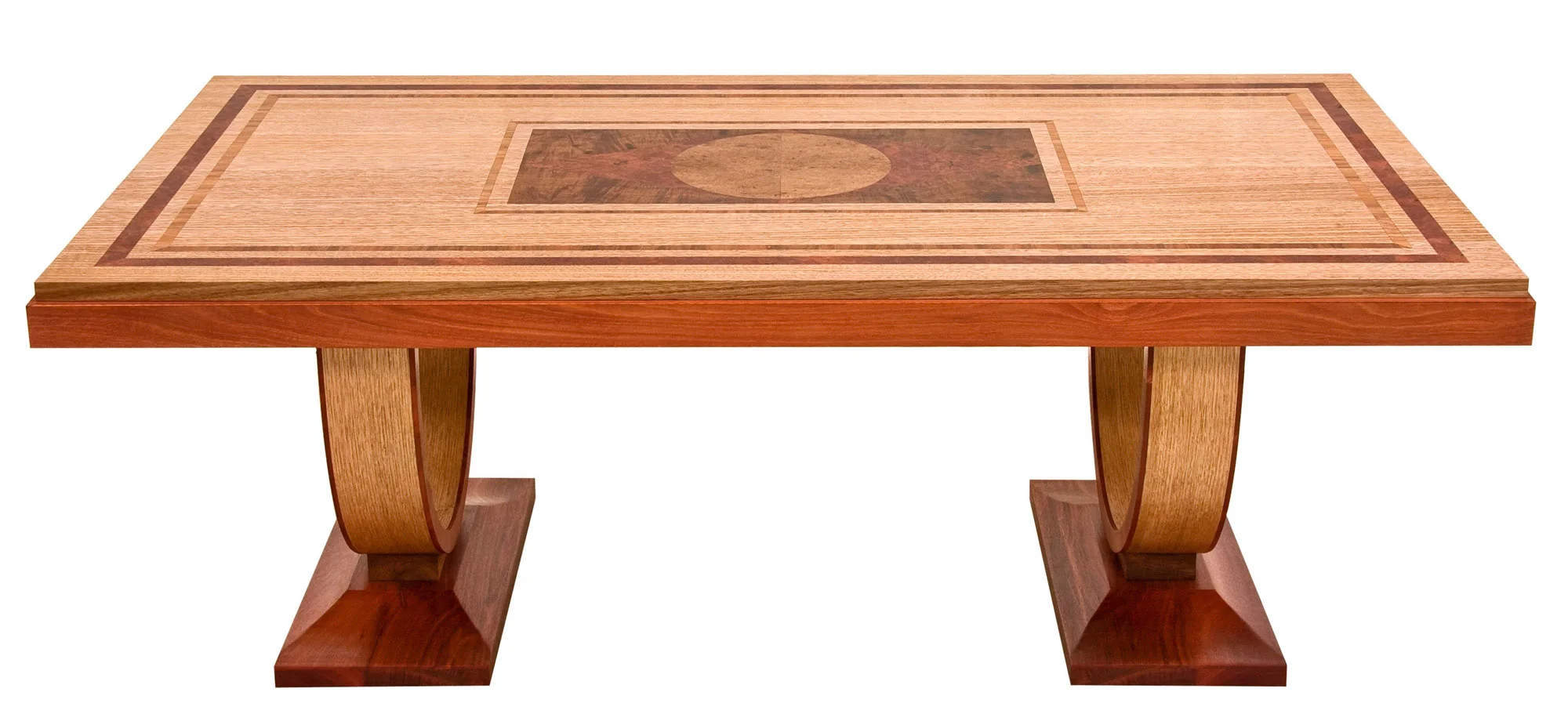 Hooped Art Deco Style Dining Table - Side View.jpg