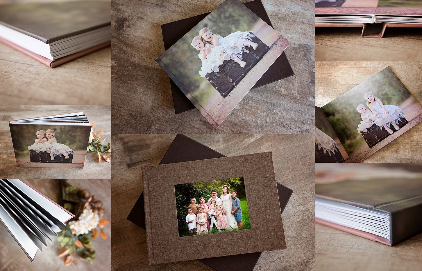 PRODUCT OF THE WEEK!!

If you simply can't choose just a few of your amazing family photos or what you would like to display on your walls, why not have your images arranged beautifully in our Heirloom Portrait Album? This way you can take them anywh