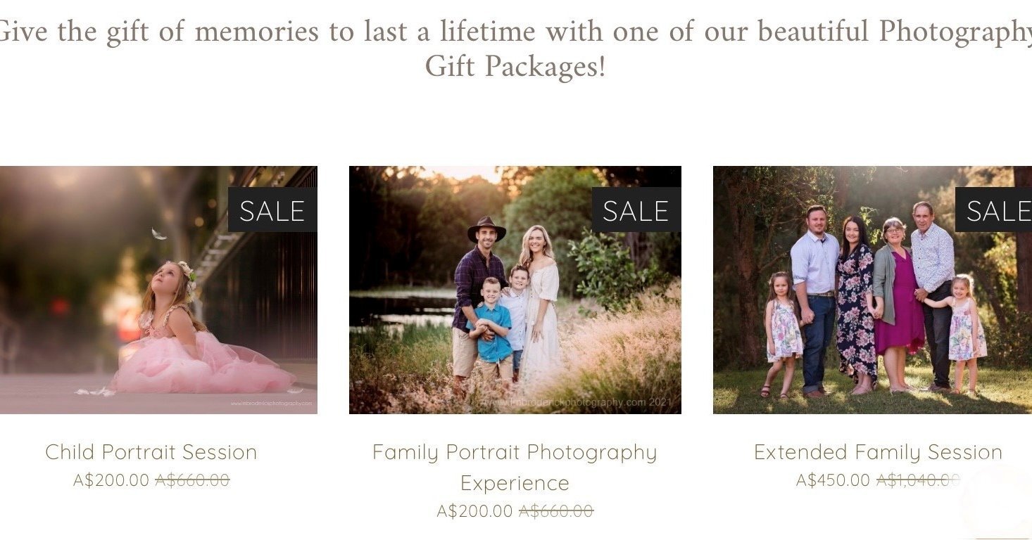 Stuck for gift ideas for someone special? Why not give the gift of memories that last a lifetime with one of our beautiful Photography Gift Packages 🎁

Our gift vouchers offer more than just a present; they provide an experience, a moment of joy and