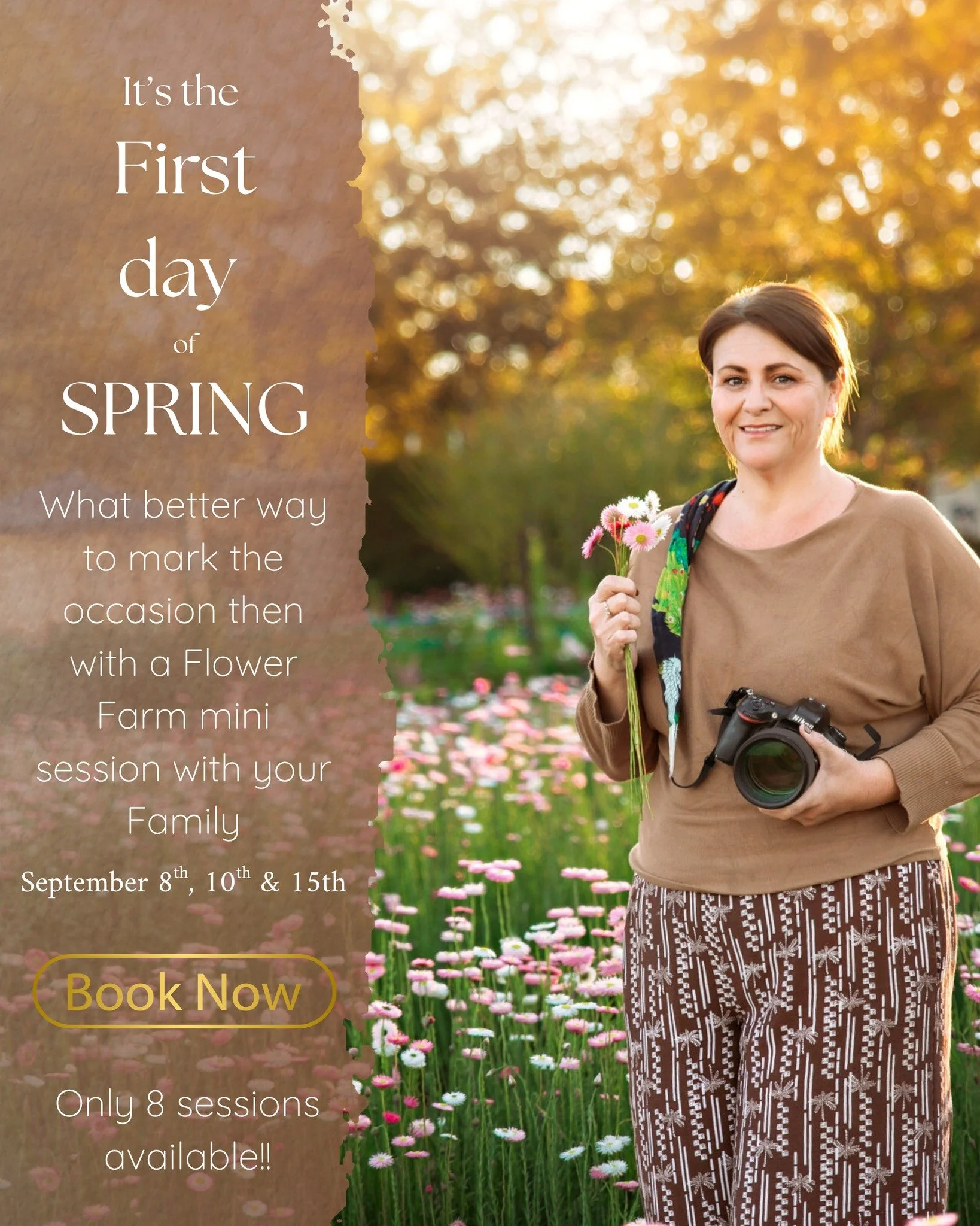 It's the first day of spring 🌸

And honestly, is there a better excuse to get outside than a field full of flowers? Flower Farm Minis are here, and they're exactly the kind of golden hour, kids running through daisies session that makes my heart so 