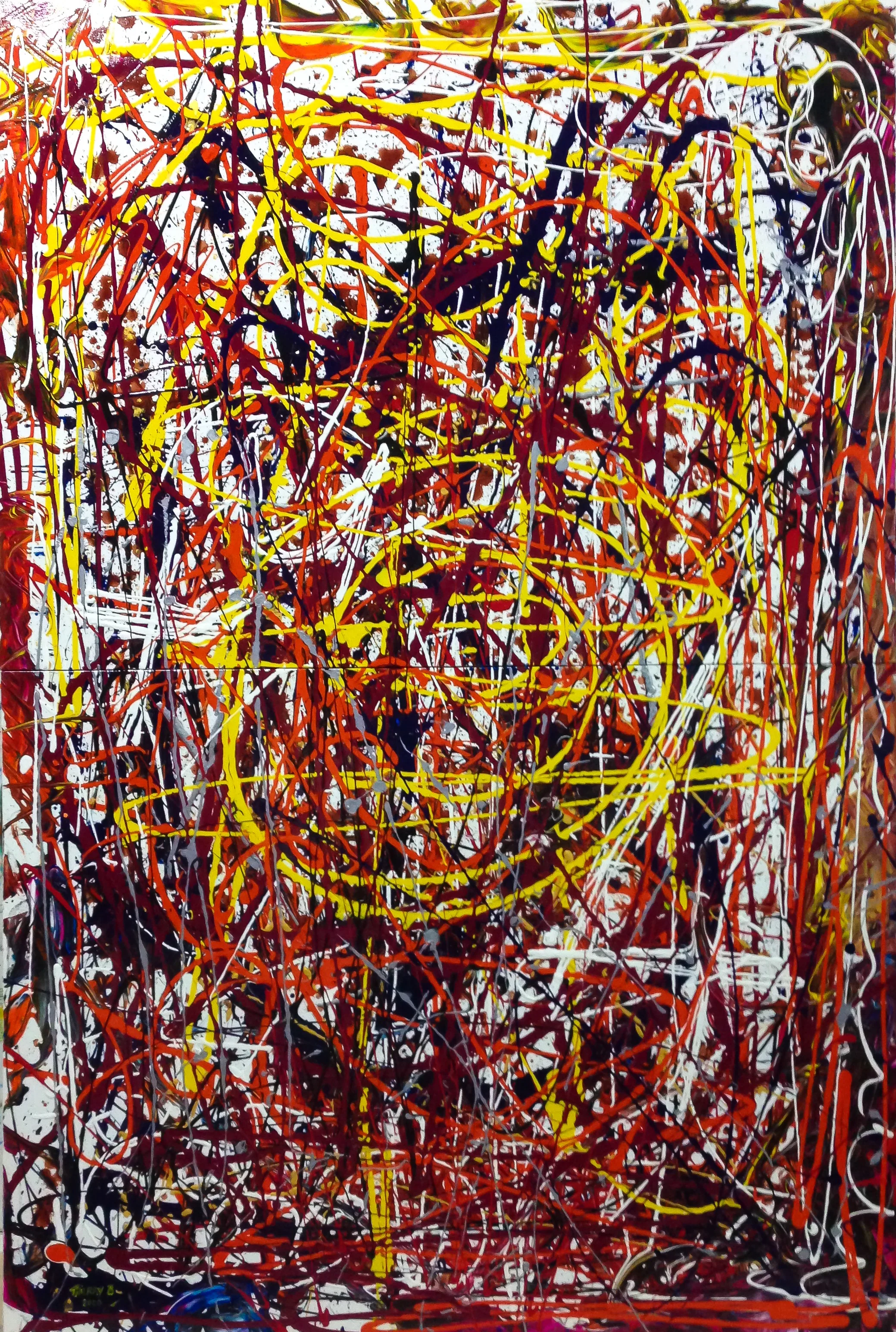  Thierry B, Vibe Delight , Synthetic Polymer Paint on Canvas, 198 x 122cm, P.O.A