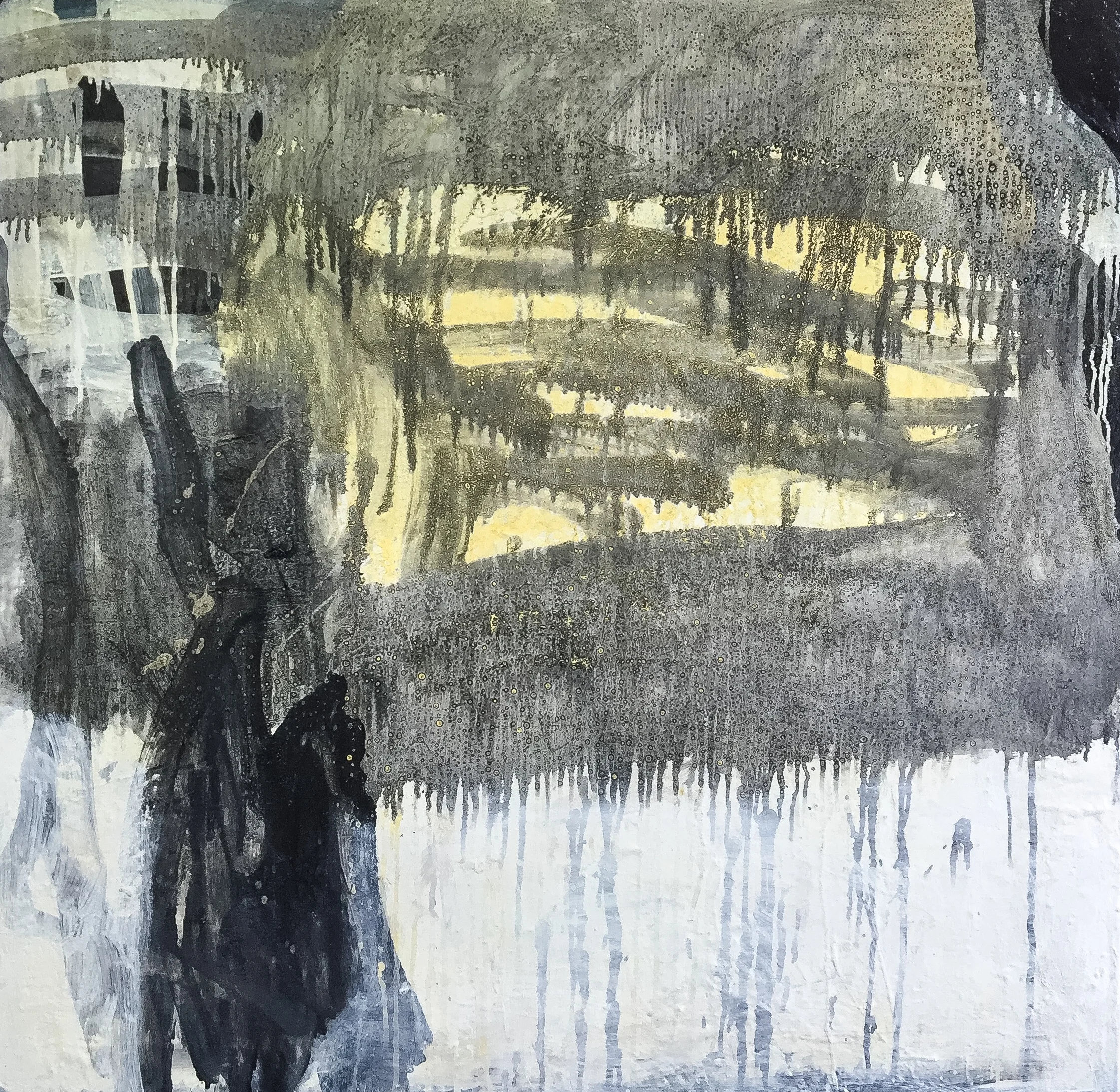 Suzanna Lang, What the Future Holds , Oil on Canvas, 91 x 91cm, P.O.A
