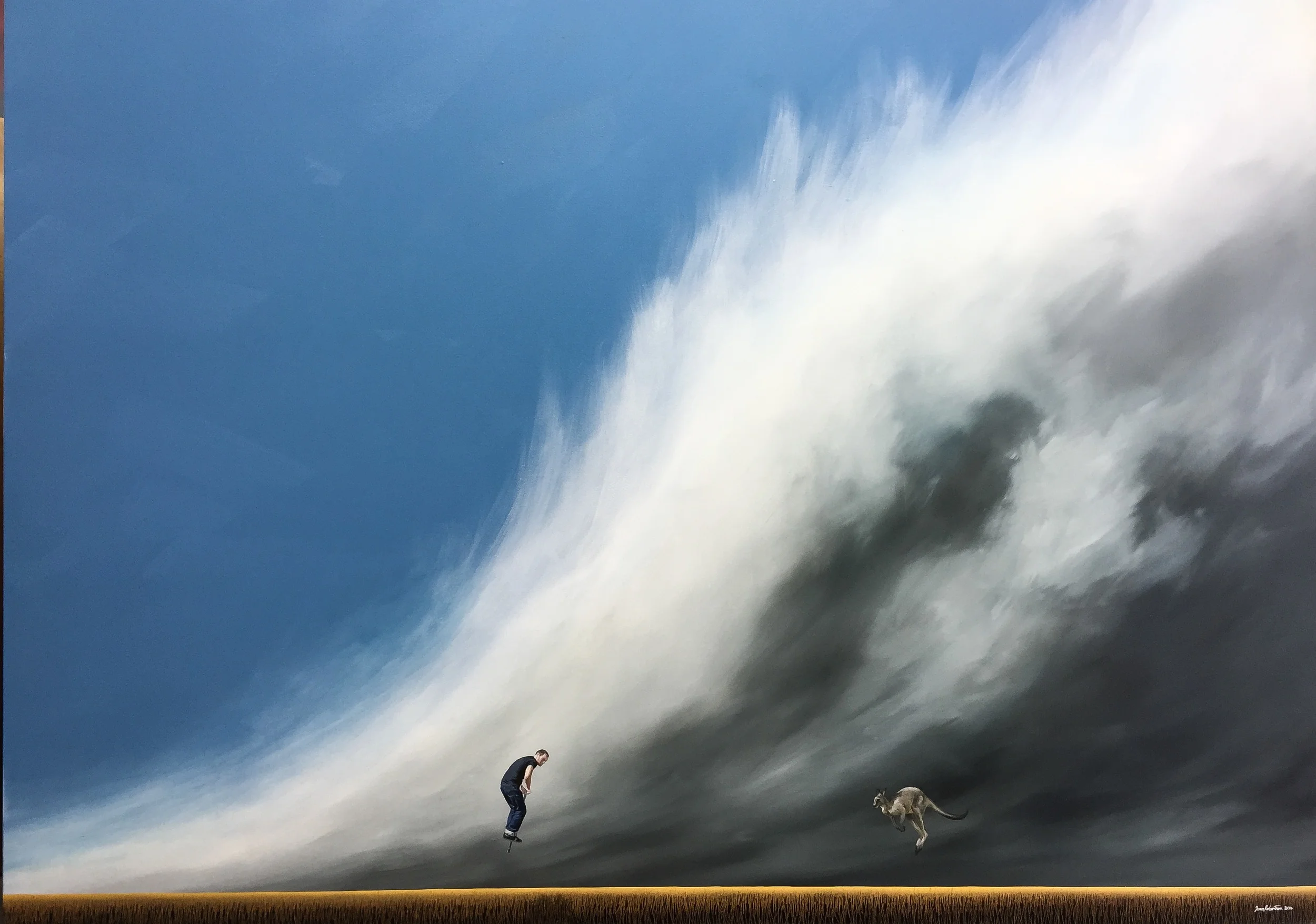 James Robertson, Two Way Street , Oil on Italian Linen, 122 x 167.5cm, P.O.A