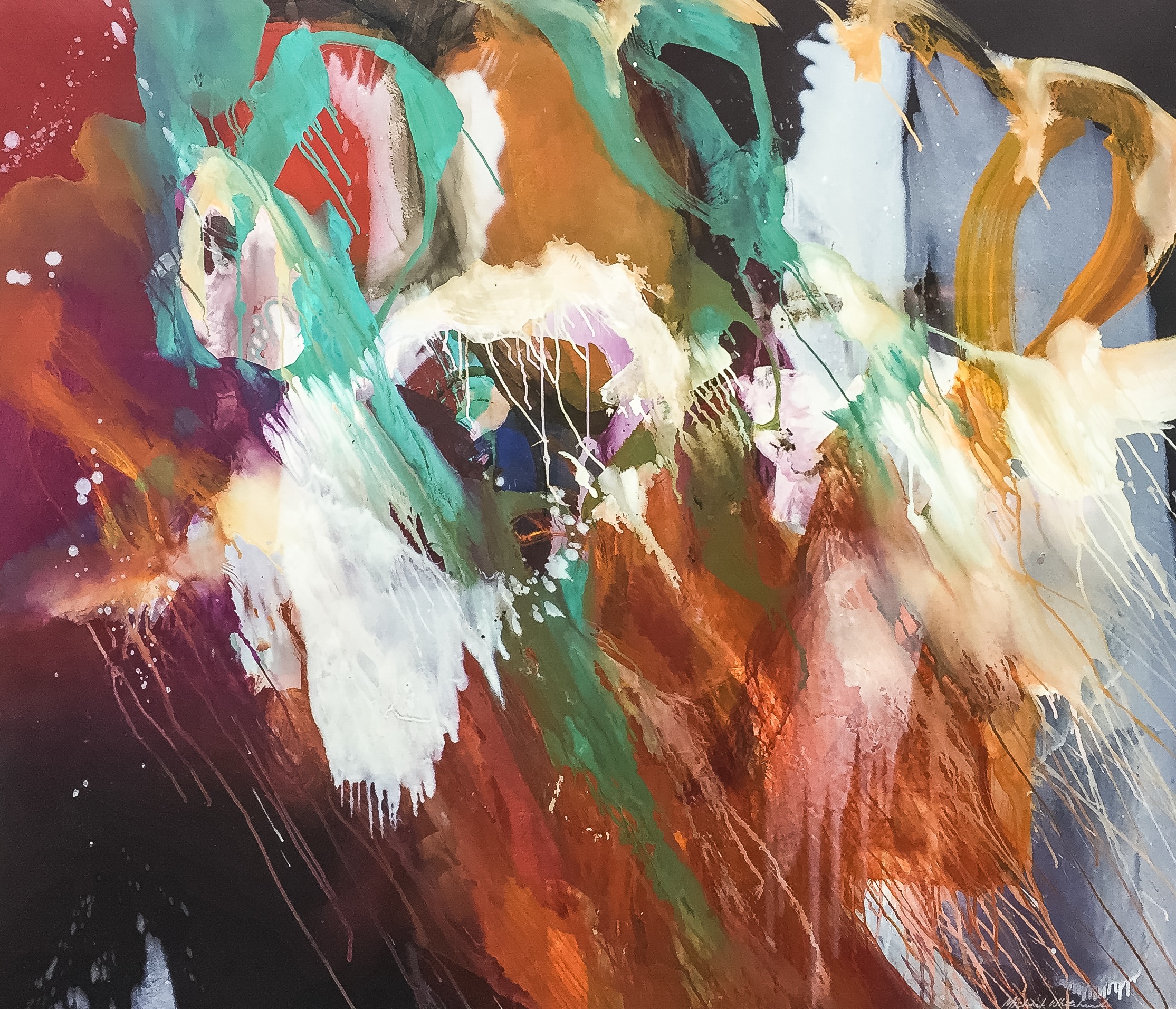 Just What It Was , Mixed Media on Linen, 130 x 180cm, P.O.A