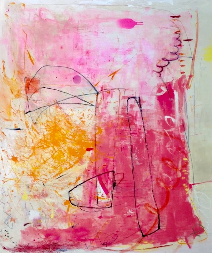 Eclipse Telegraph 23, Mixed Media on Italian Canvas, 183 x 152cm.