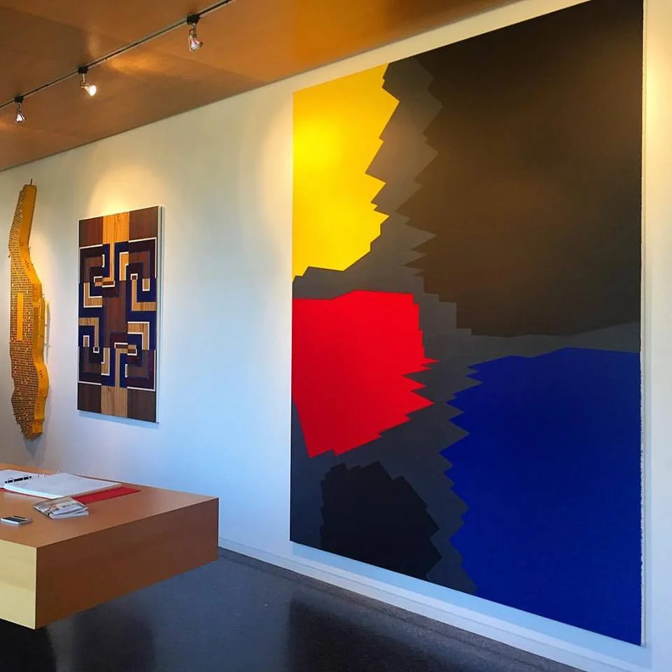 Above (Right): Stephen Bram, Untitled , 2015, Acrylic on Linen, 278 x 210 cm.