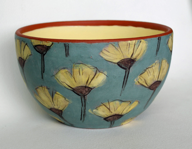 Drifting Poppies Bowl