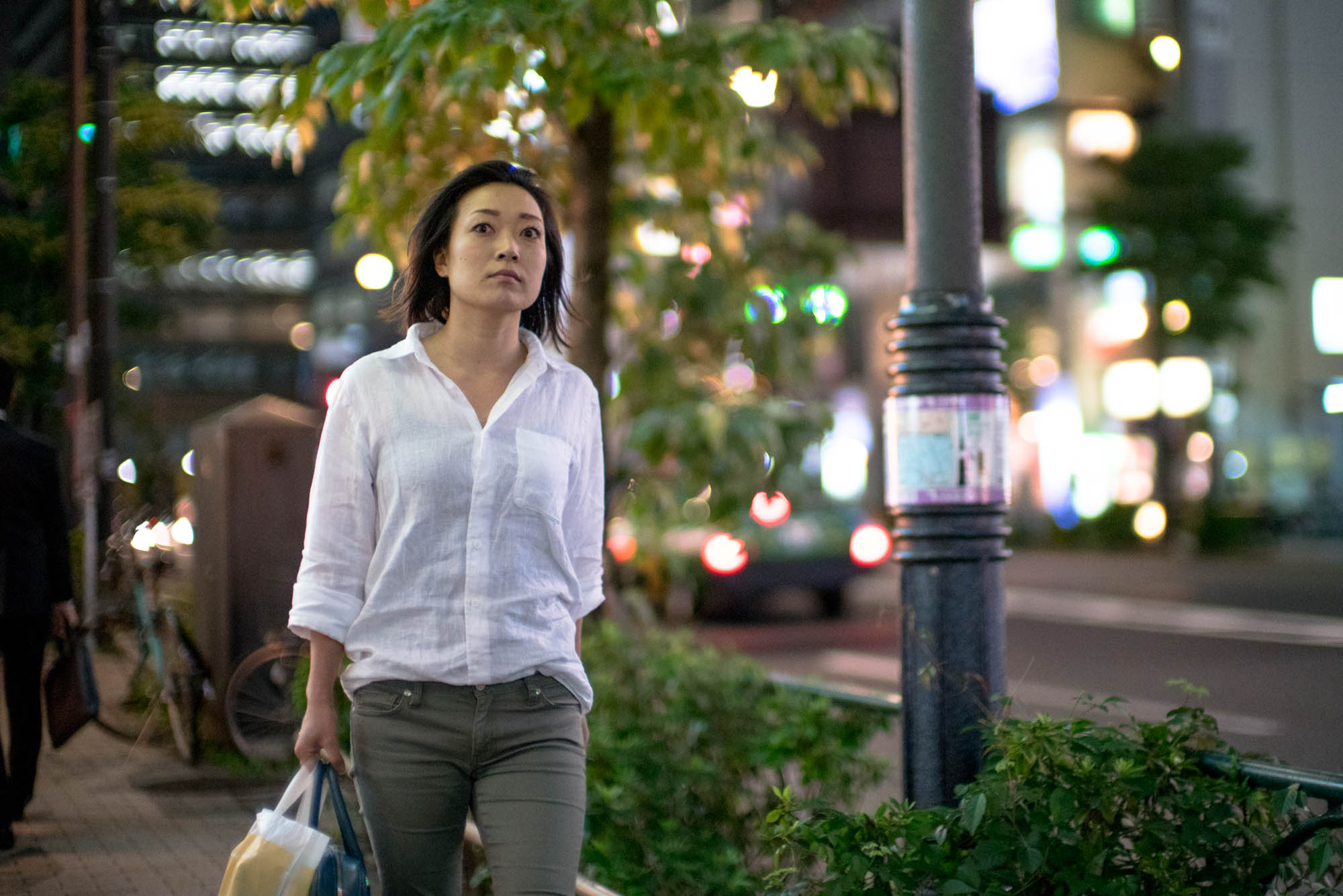 Night shot, wide open, photographed at ISO 3000. You wouldn't be able to get such a clean shot like this on the Leica M240.