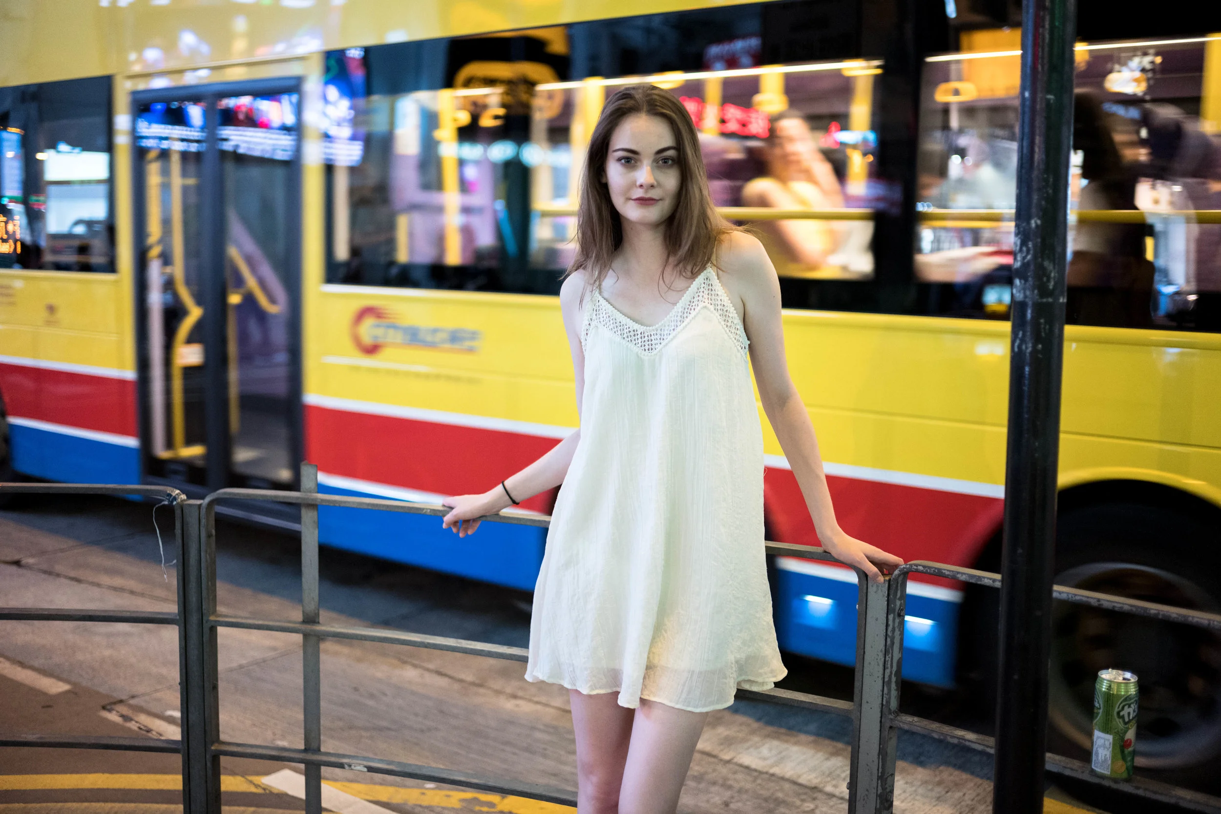 Leica SL + Leica 35mm f/1.4 Summilux. Wide Open. I just like the passing bus!