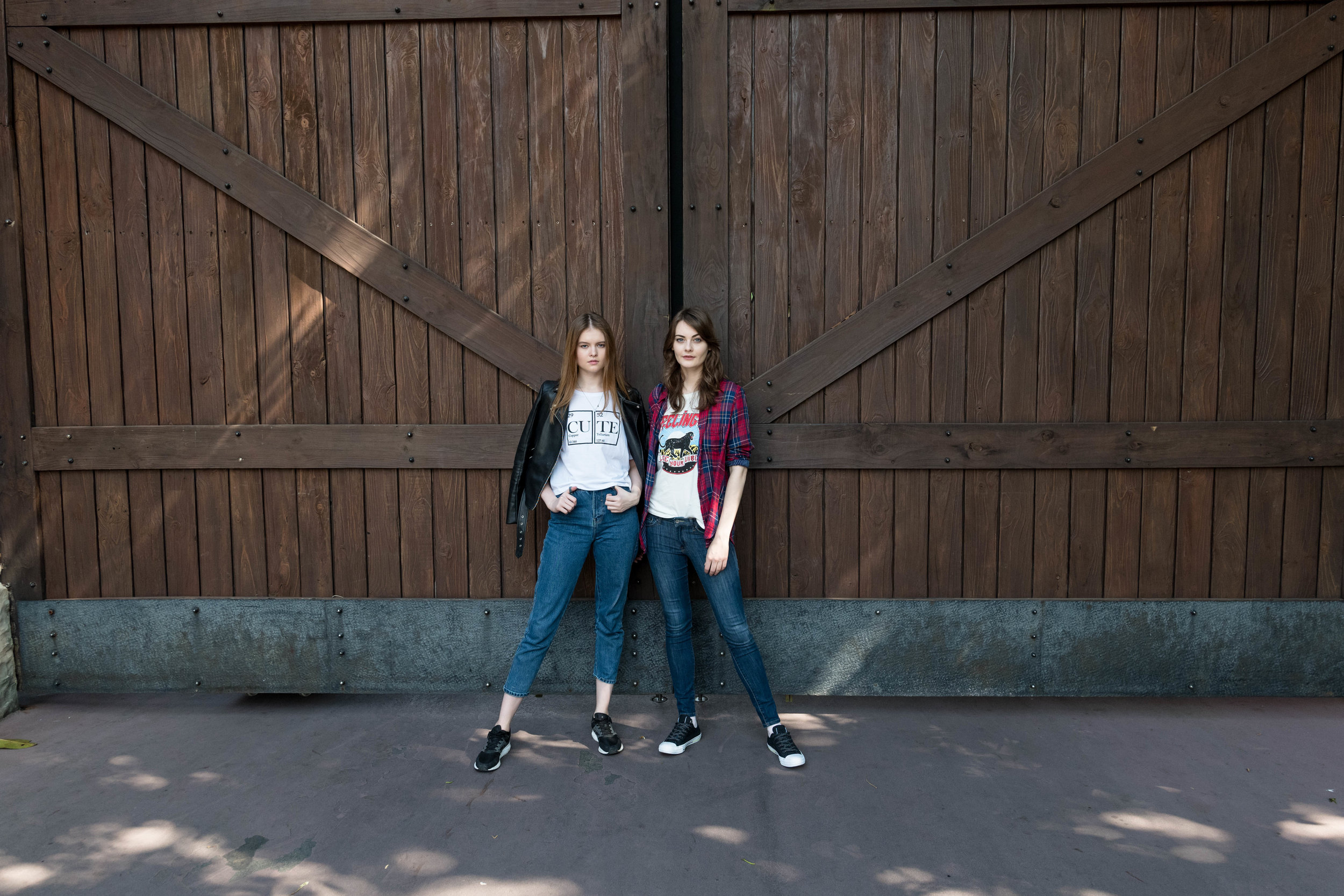 Another example where Lessy and Anna were far away from the camera, with the contrast in both their faces diminished as a consequence of distance.