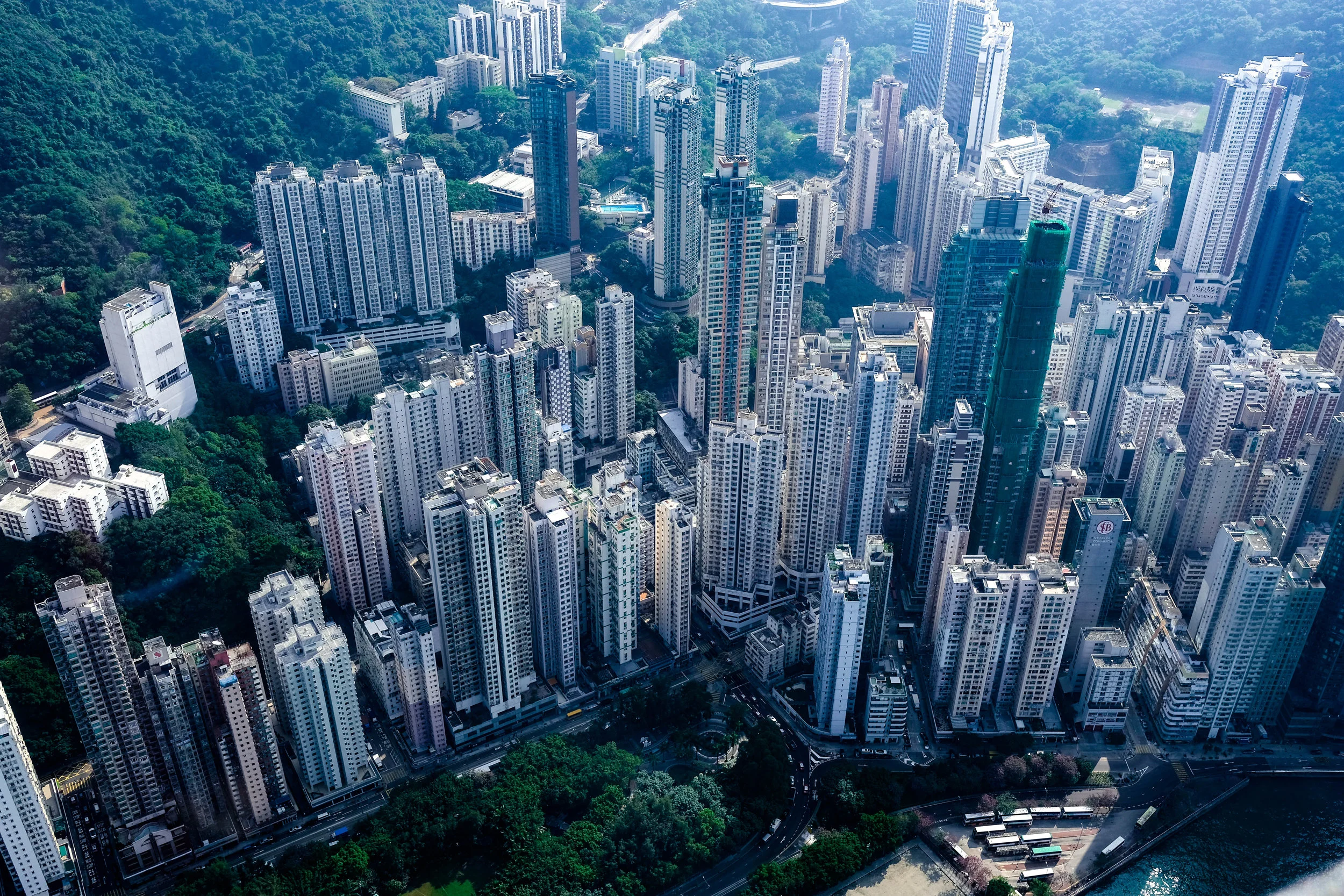 I'm not sure where this was taken? I would guess on the South Side of Hong Kong Island?