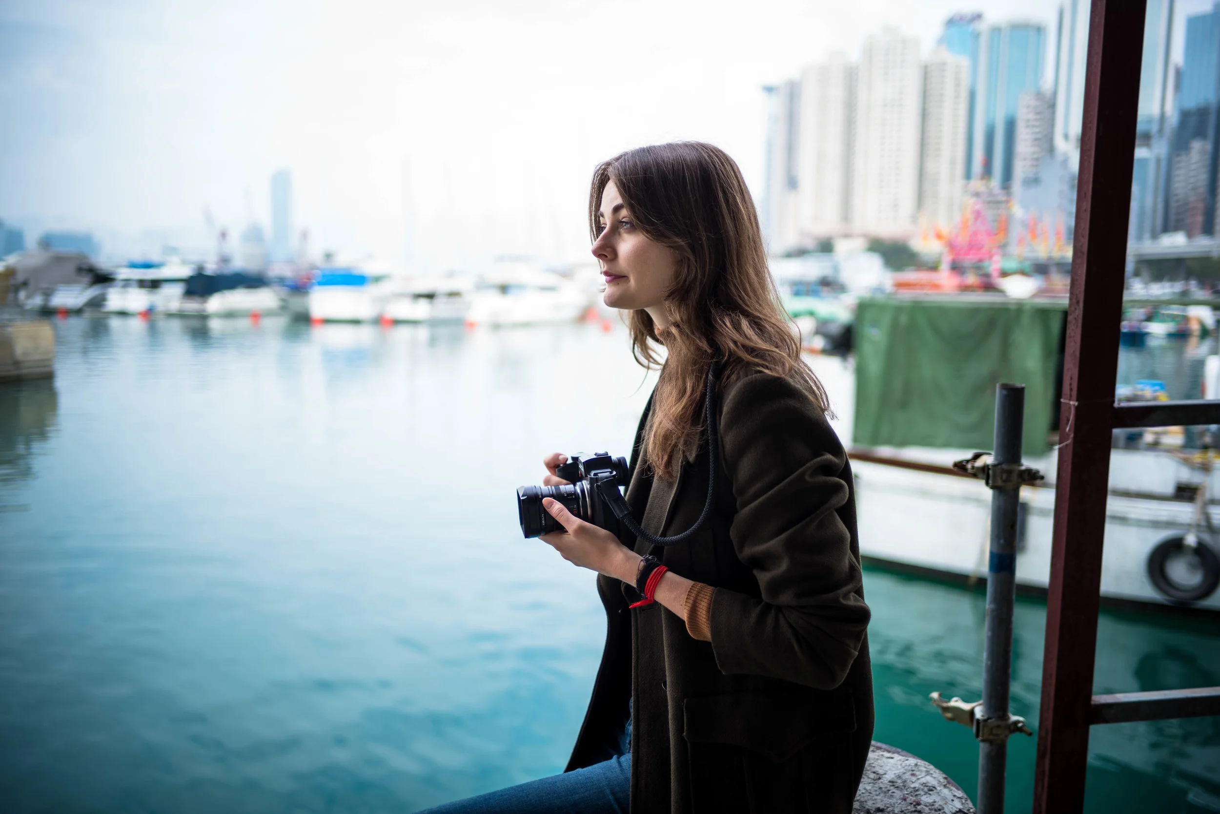 Looking out into the harbor. f/1.4