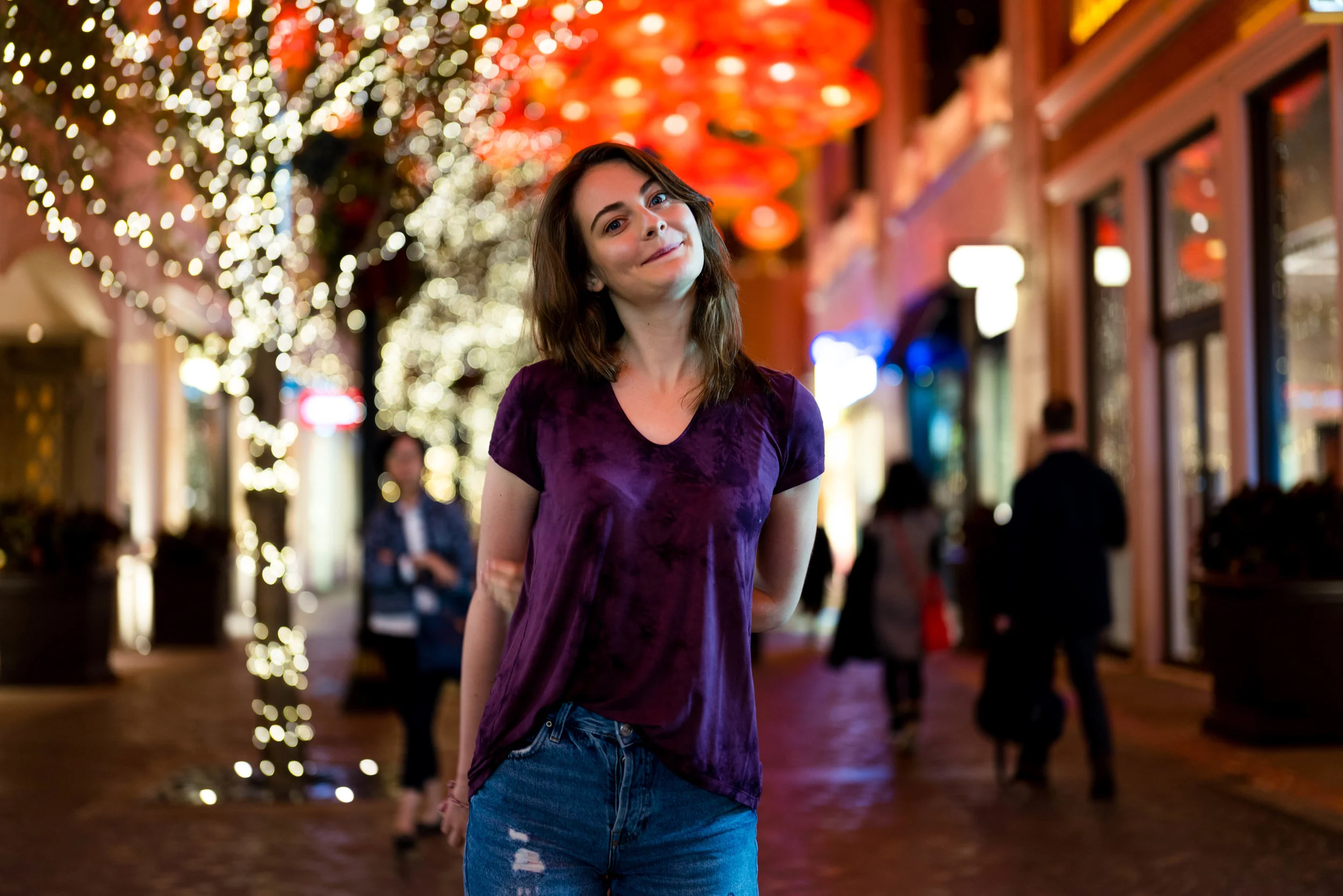 Leica 50mm f/1.4 Summilux-SL ASPH - I goofed up on this shot... I was suppose to shoot at minimum focusing distance in order to optimize bokeh at night with the background lights.