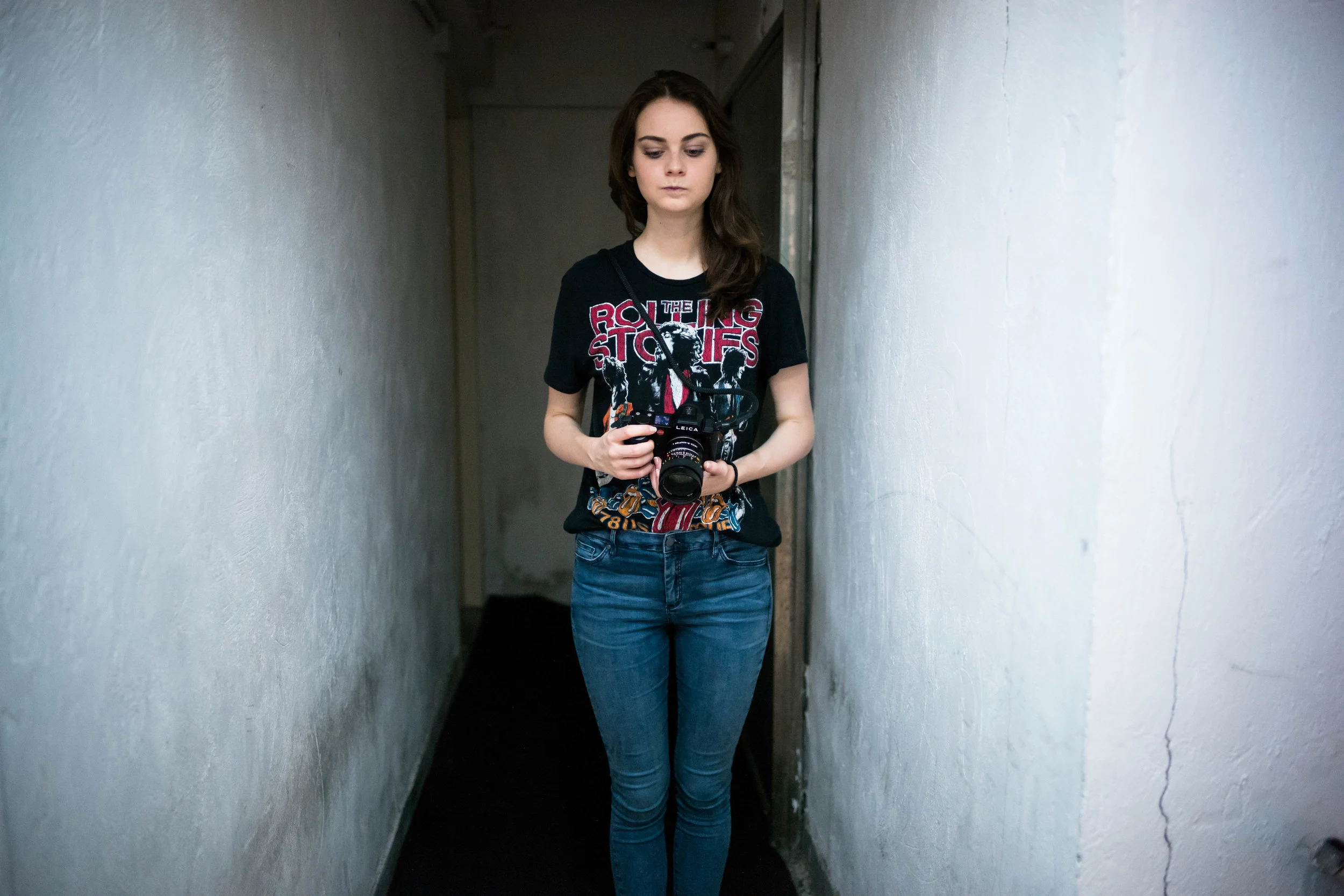 Bonus Image - Anna prepping for a shot. Leica M10 + Visoflex 020 + 28mm f/1.4 Summilux-M ASPH